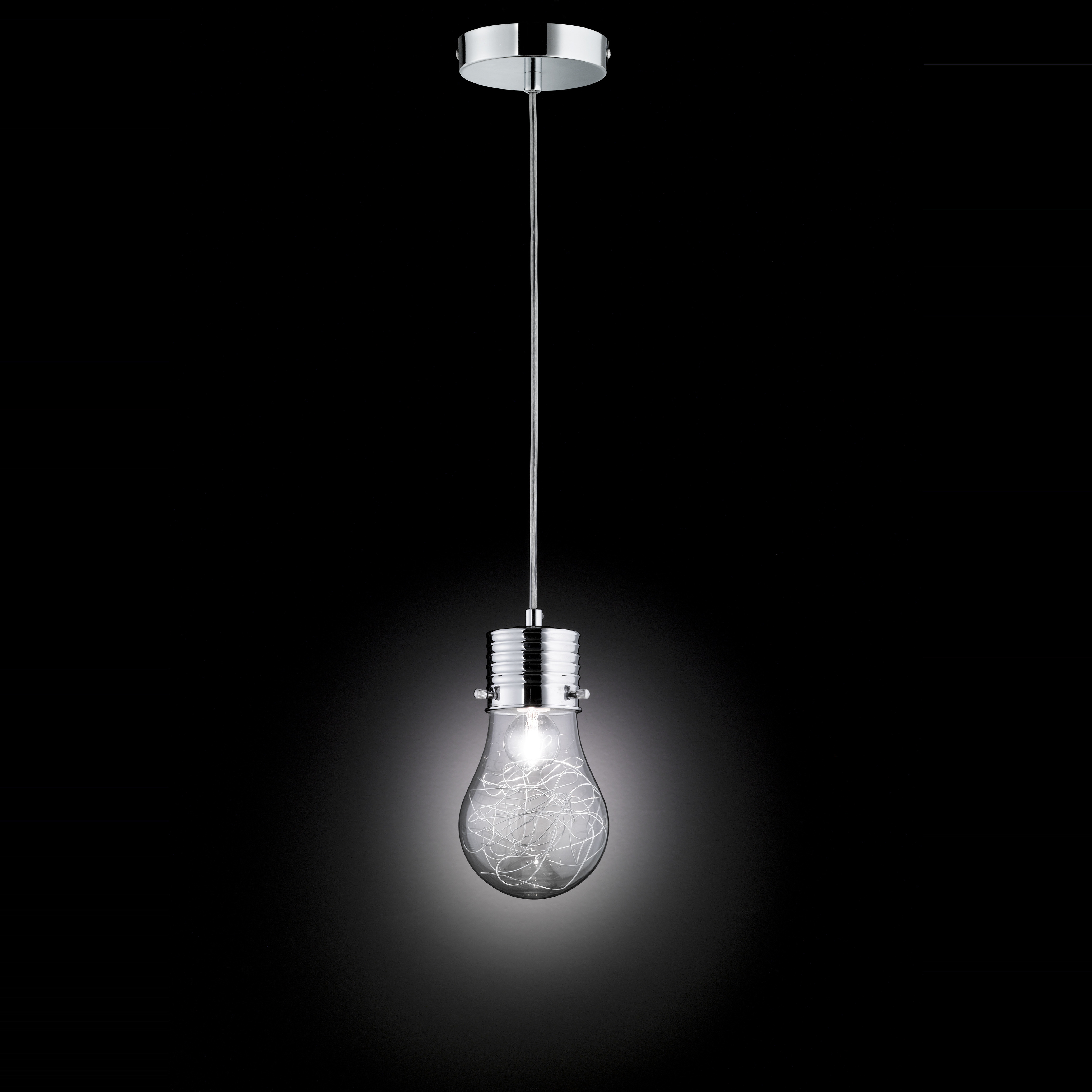 Moderne Pendelleuchte Glühbirnenform Ø29cm