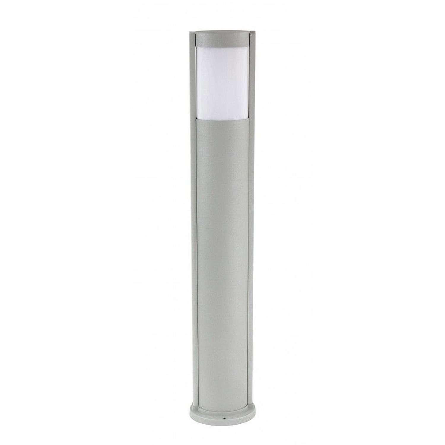 Lampe d'allée moderne extérieure IP54 ovale en argent E27