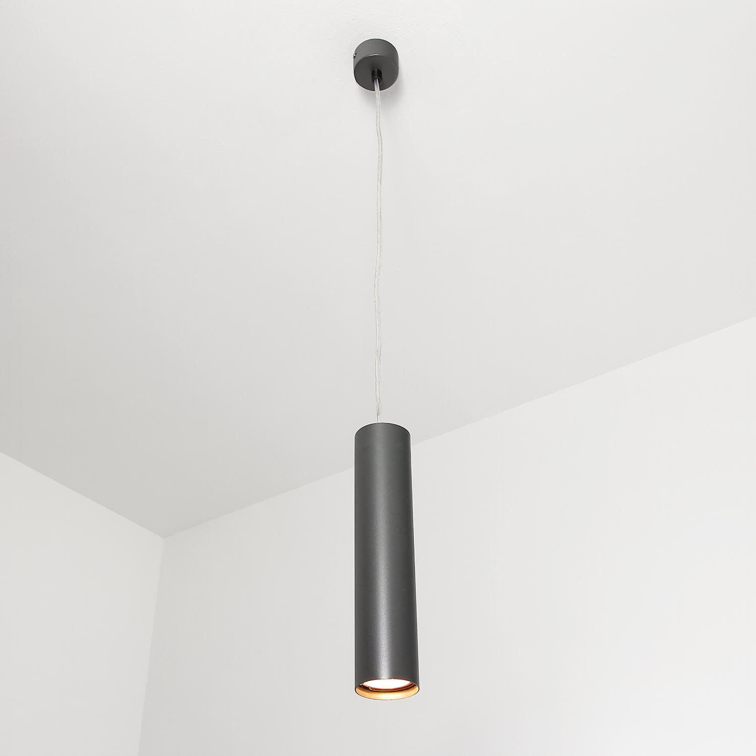 Suspension moderne en anthracite 24/120 cm