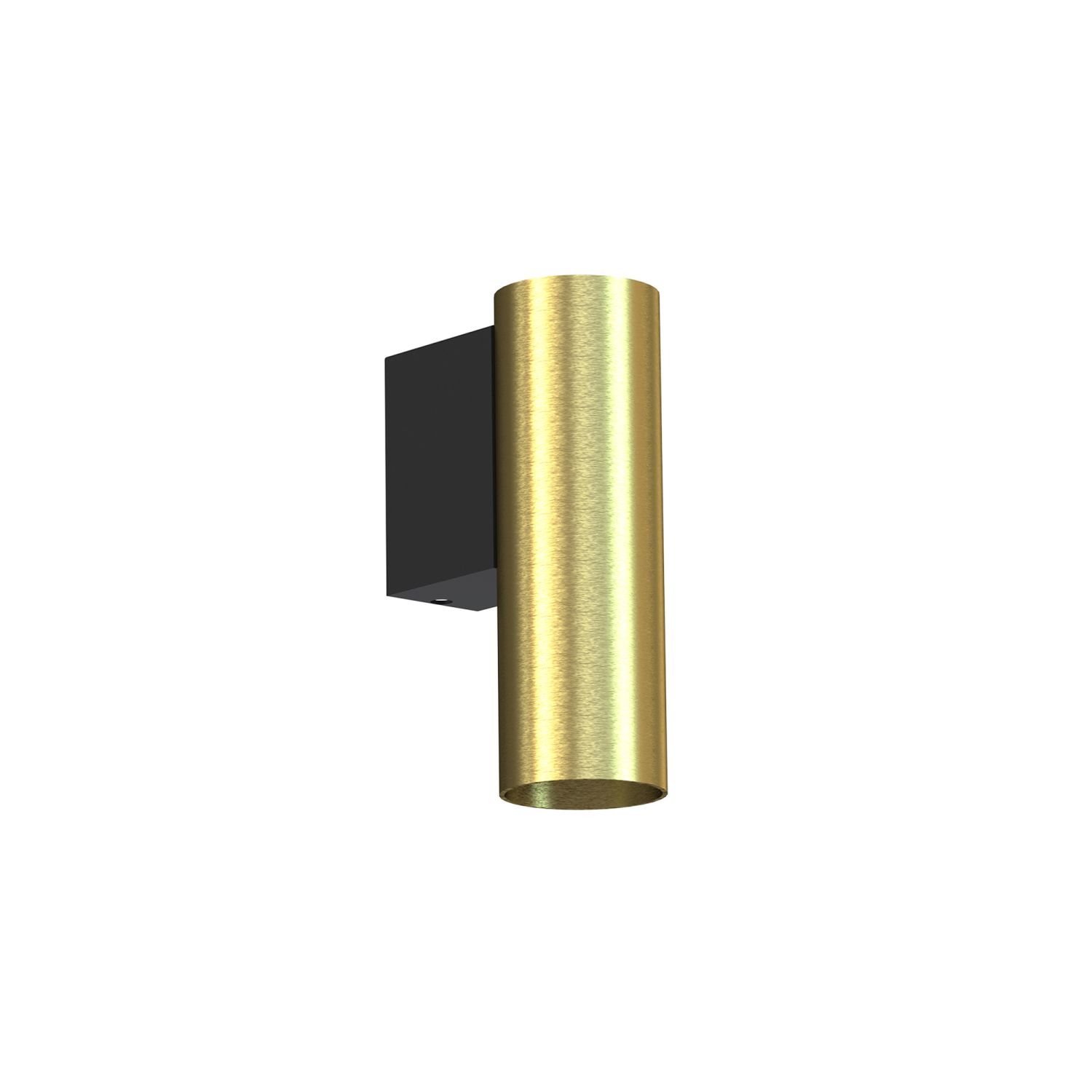 Wandlampe Messing Schwarz GU10 R35 H: 12 cm Metall Modern