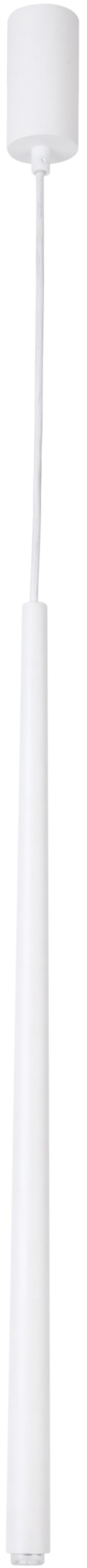 Pendellampe Weiß Metall Zylinder Modern Ø5 cm klein