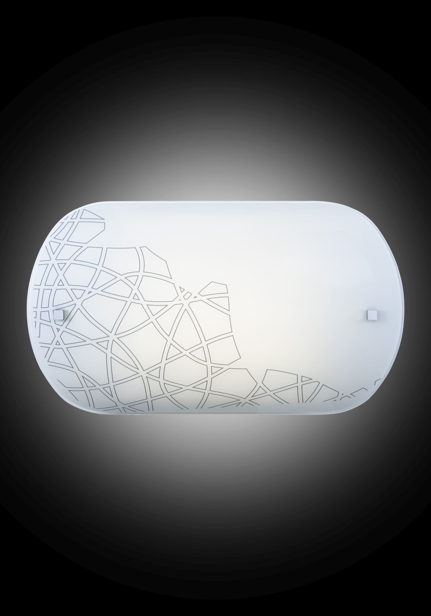LED Deckenlampe Weiß Glas B: 45 cm 4000 K neutral