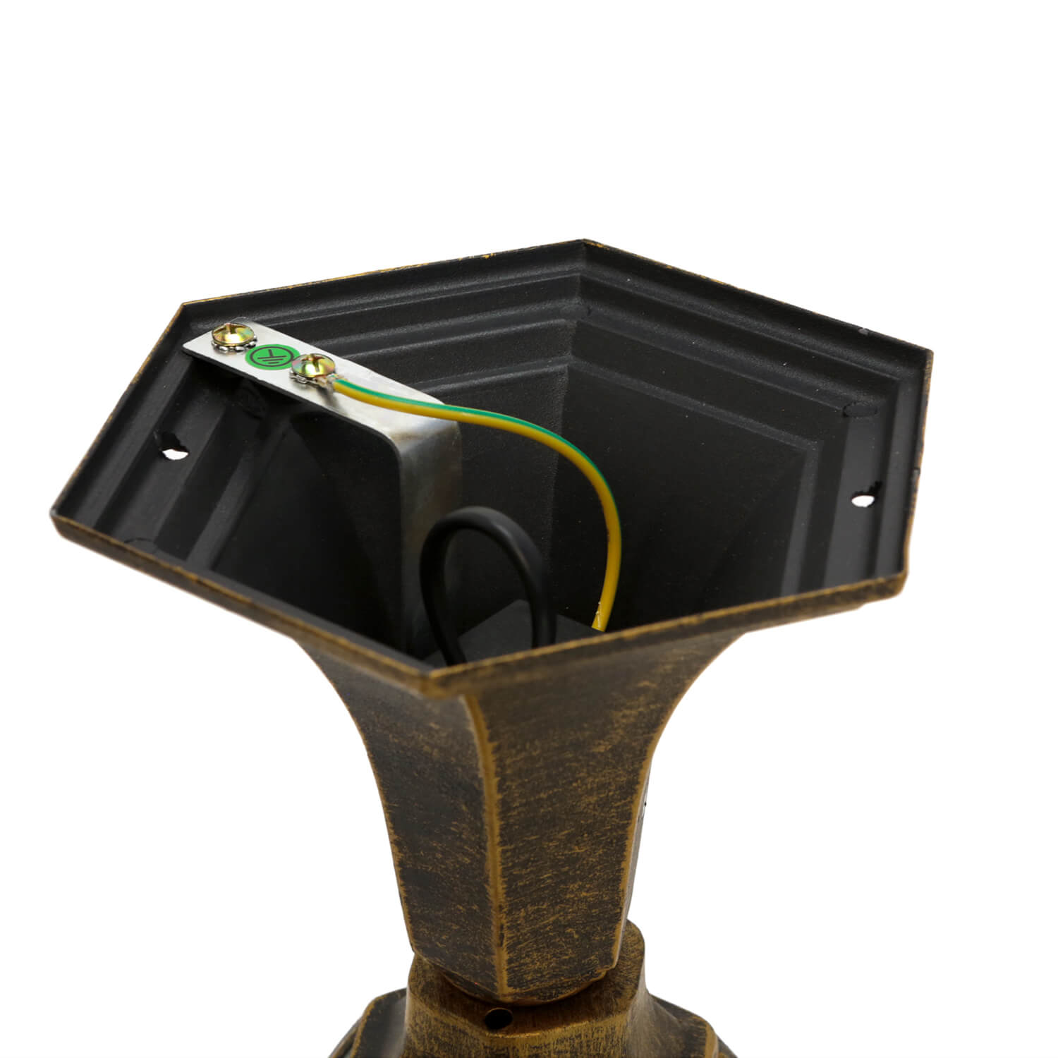 Lampe de socle jardin 41,5 cm Rustique IP43 étanche à la pluie