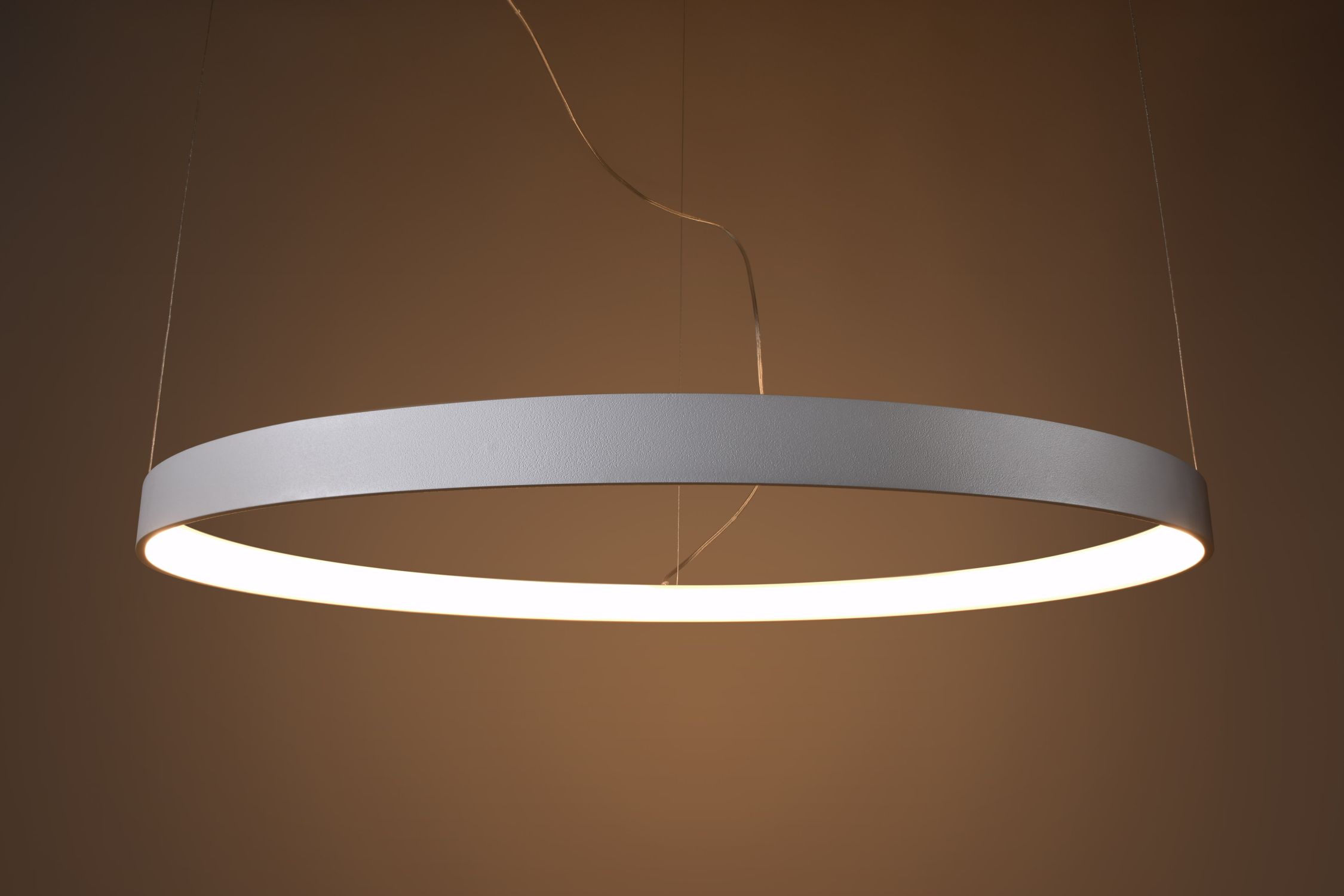 Lustre LED Ring Ø 55 cm rond Blanc faible éblouissement 3000 K