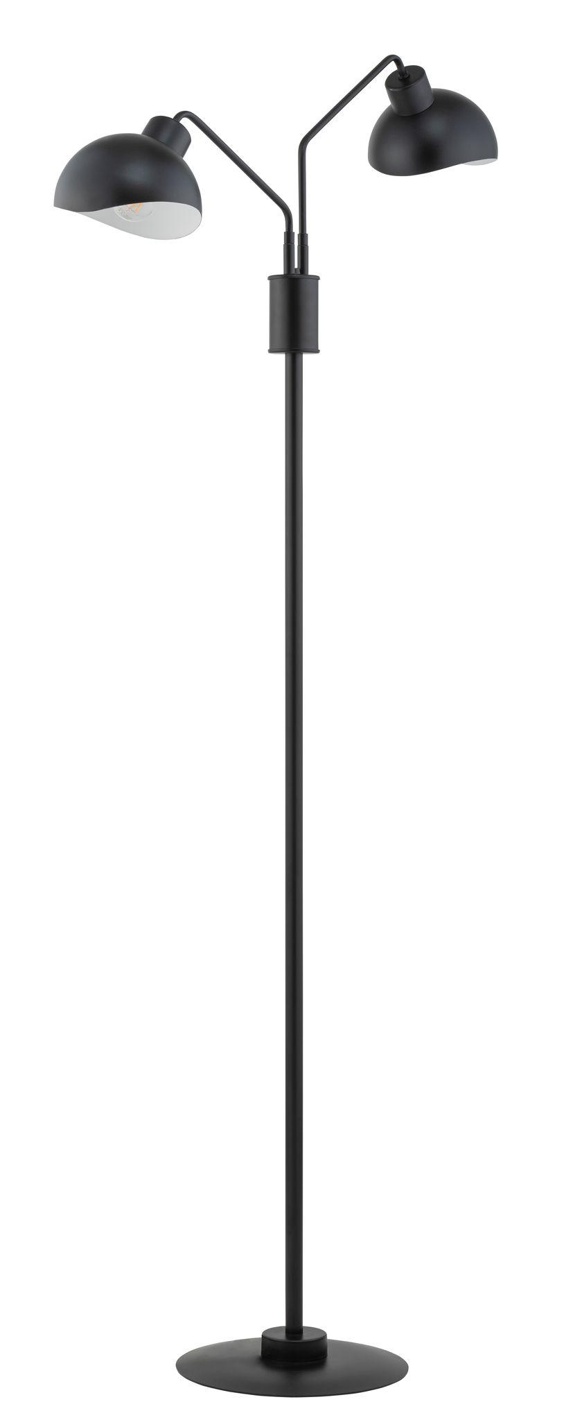 Stehlampe Schwarz Weiß Lesen H:164 cm E27 dekorativ