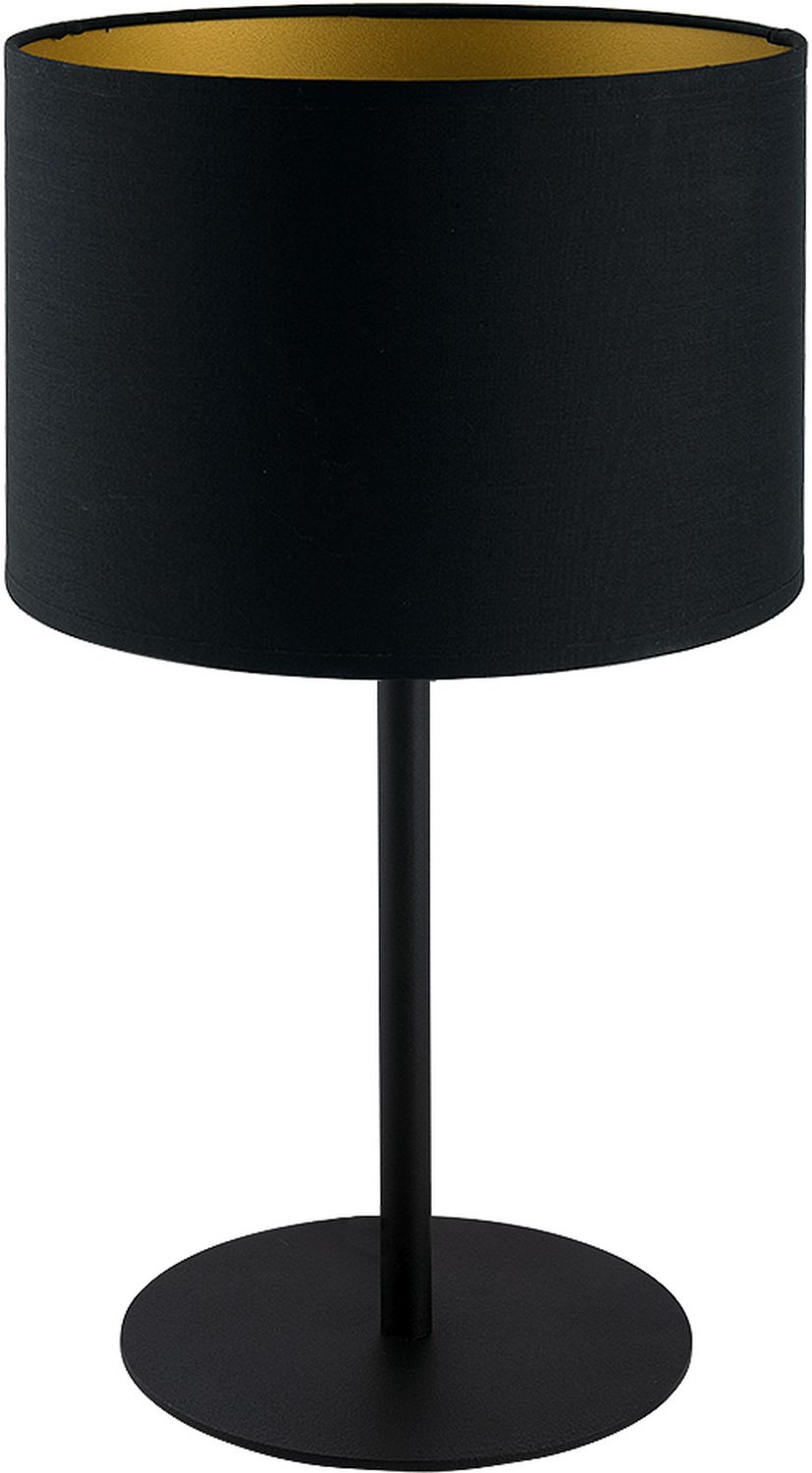 Runde Tischleuchte ALICE Schwarz H:40,5cm Lampe