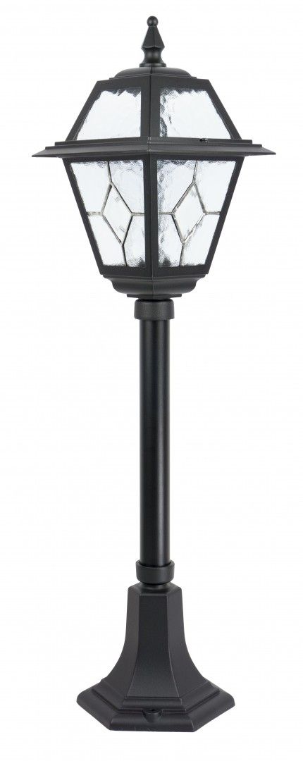Schwarze Außenlampe MERKSEM 80cm IP43 Aluminium
