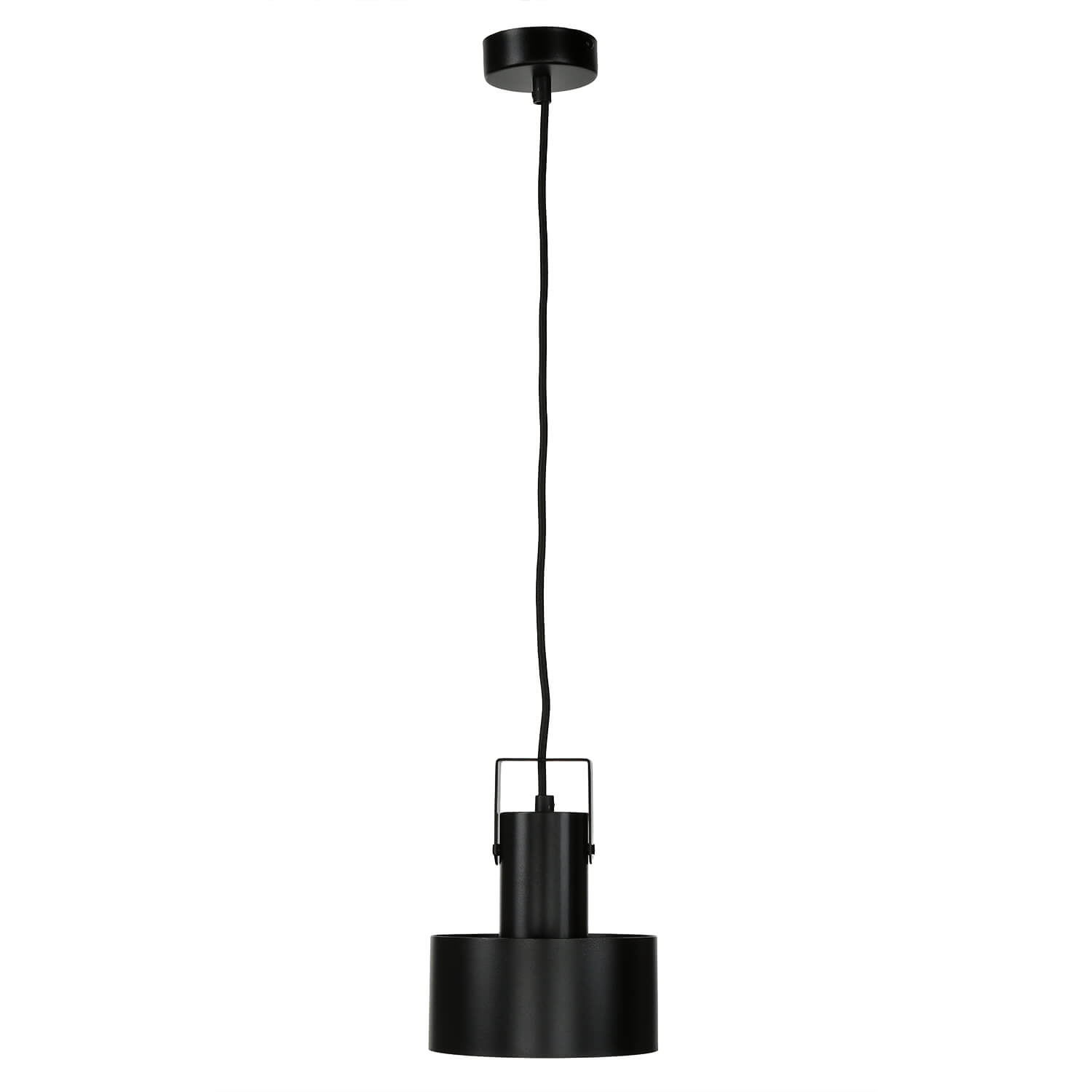 Lampe à suspendre cool Rif Noir avec étrier décoratif