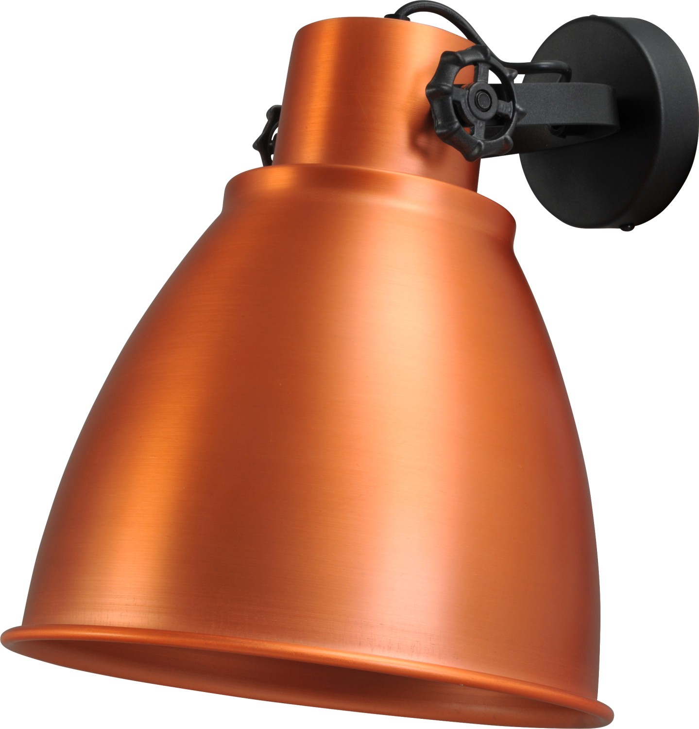 Deckenlampe Kupfer Industrie Design großer Schirm