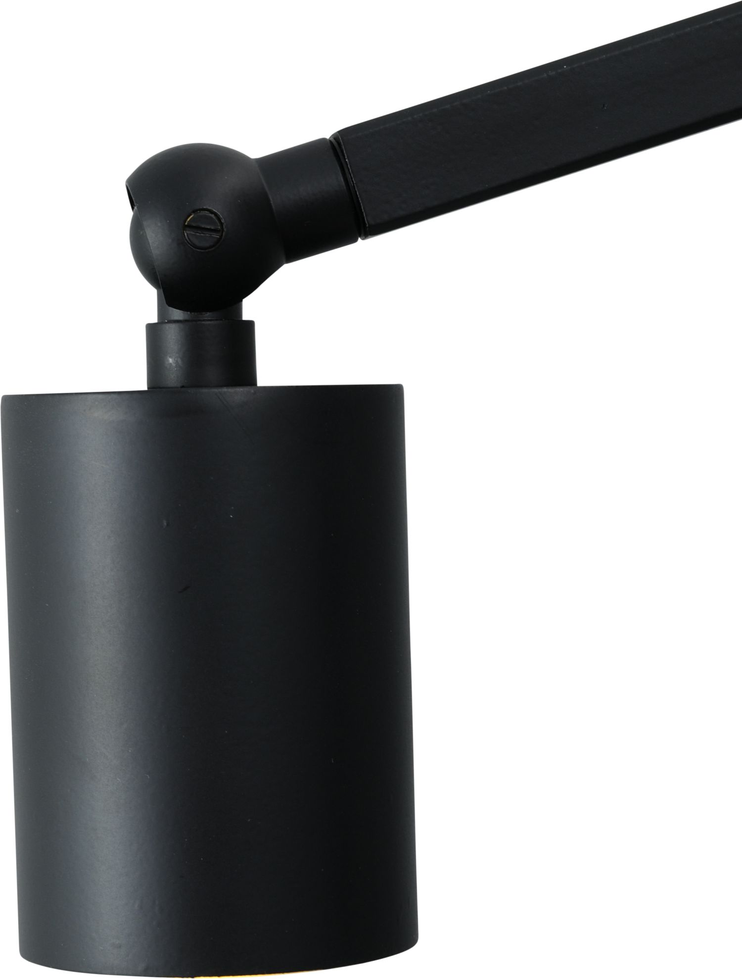 Schreibtischlampe Schwarz Metall 50 cm verstellbar GU10
