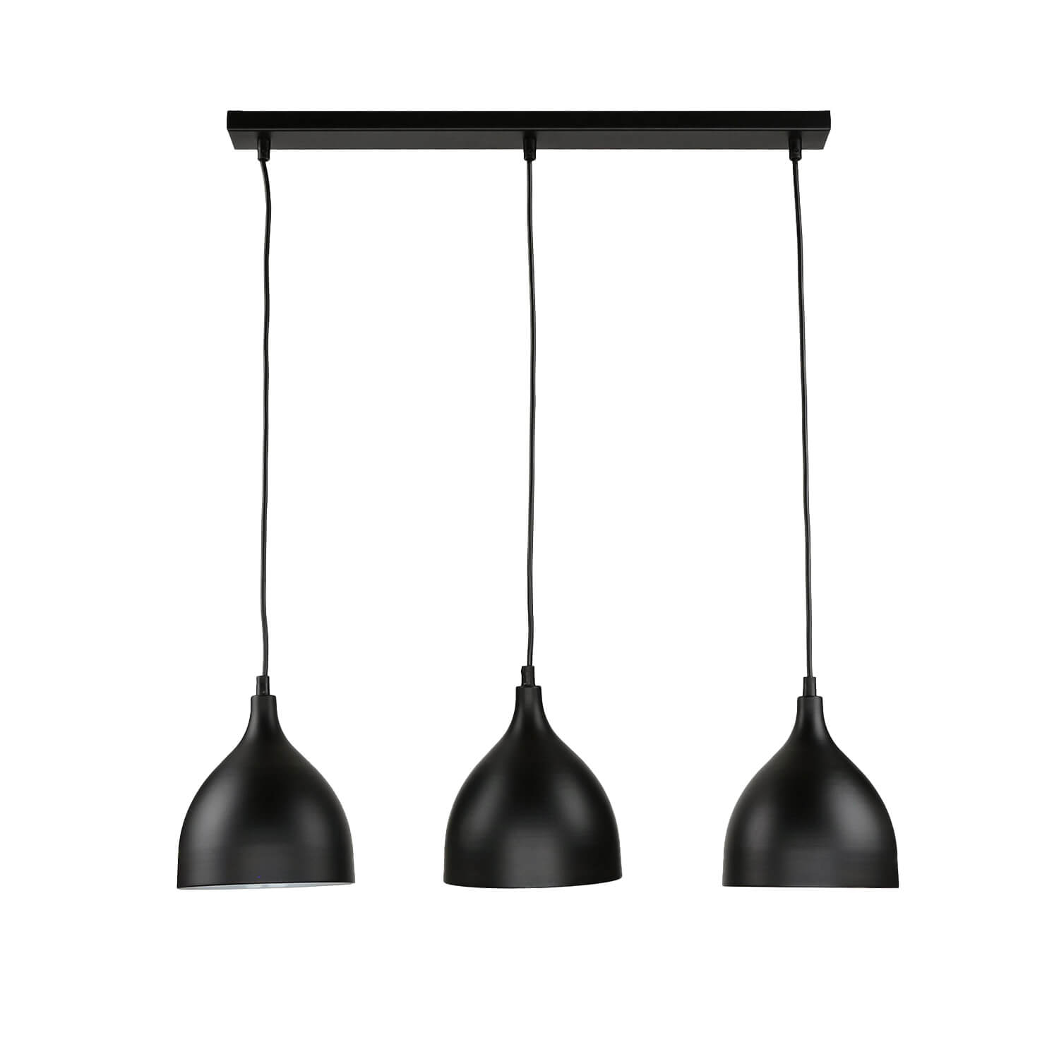 Lampe à suspendre NOAK en noir 3-flmg