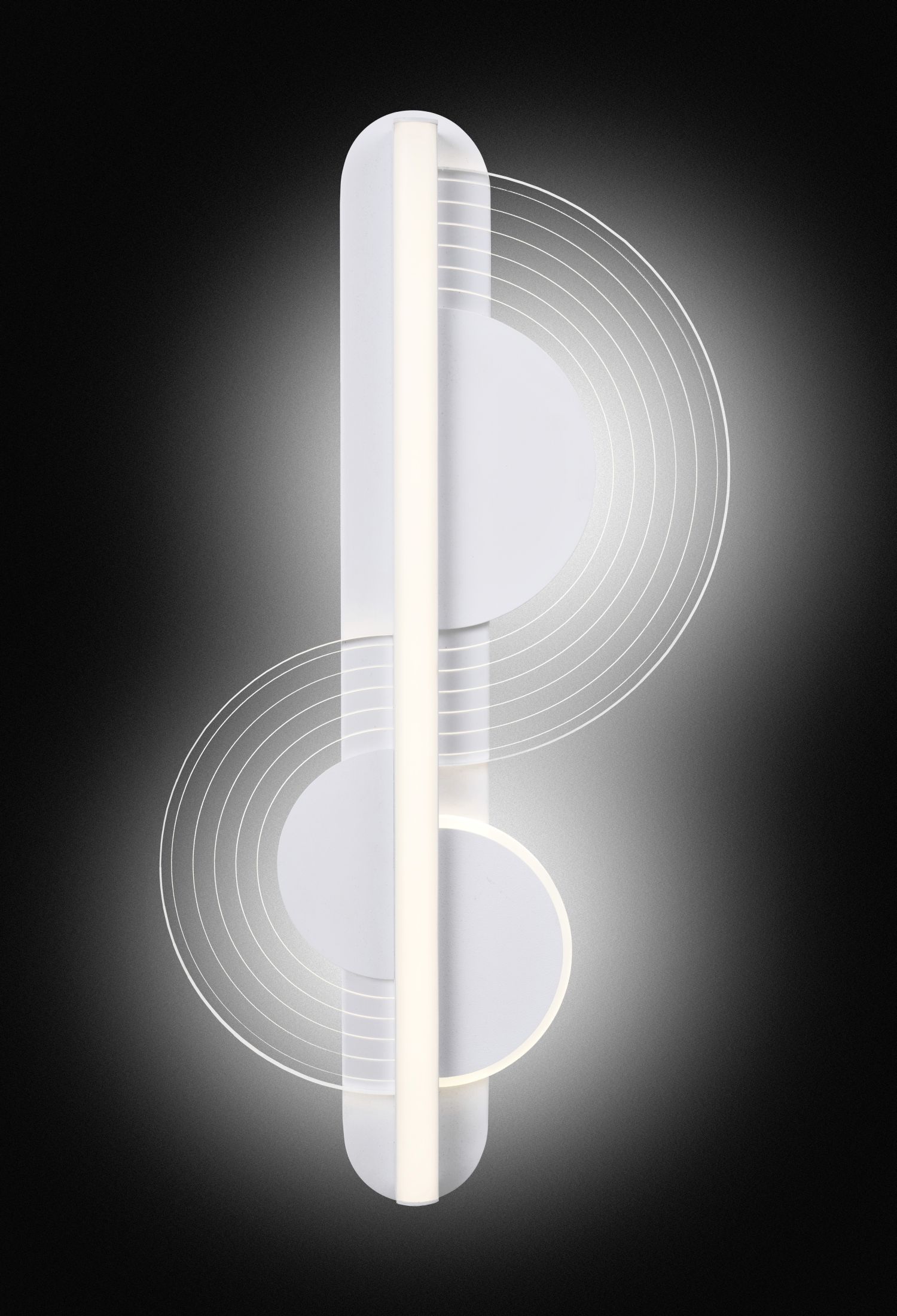 LED Wandleuchte Weiß B: 52 cm 4000 K Metall Modern
