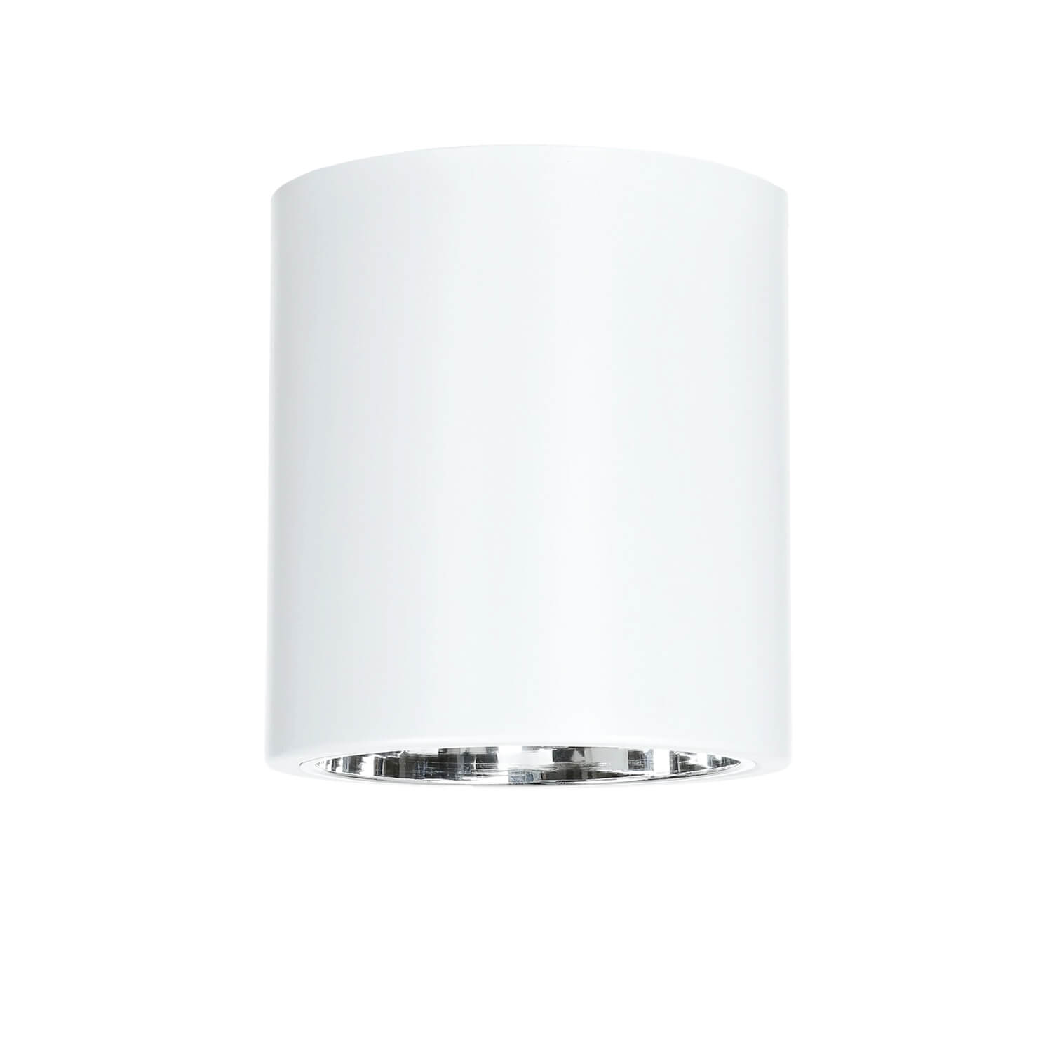 Deckenlampe Weiß klein H: 17,5 cm Downlight E27 Metall