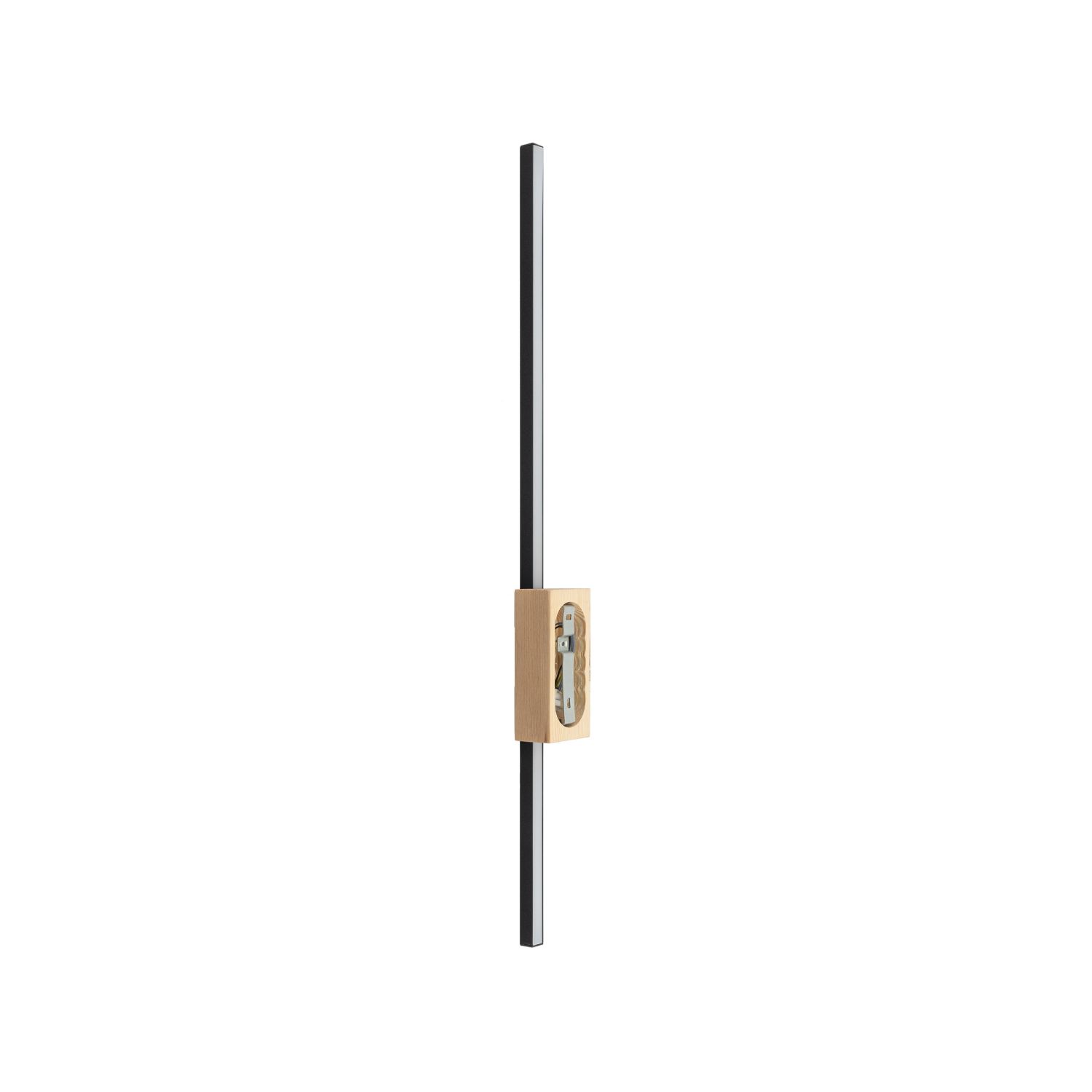 Applique LED lumière indirecte 79 cm de haut métal bois 3000 K