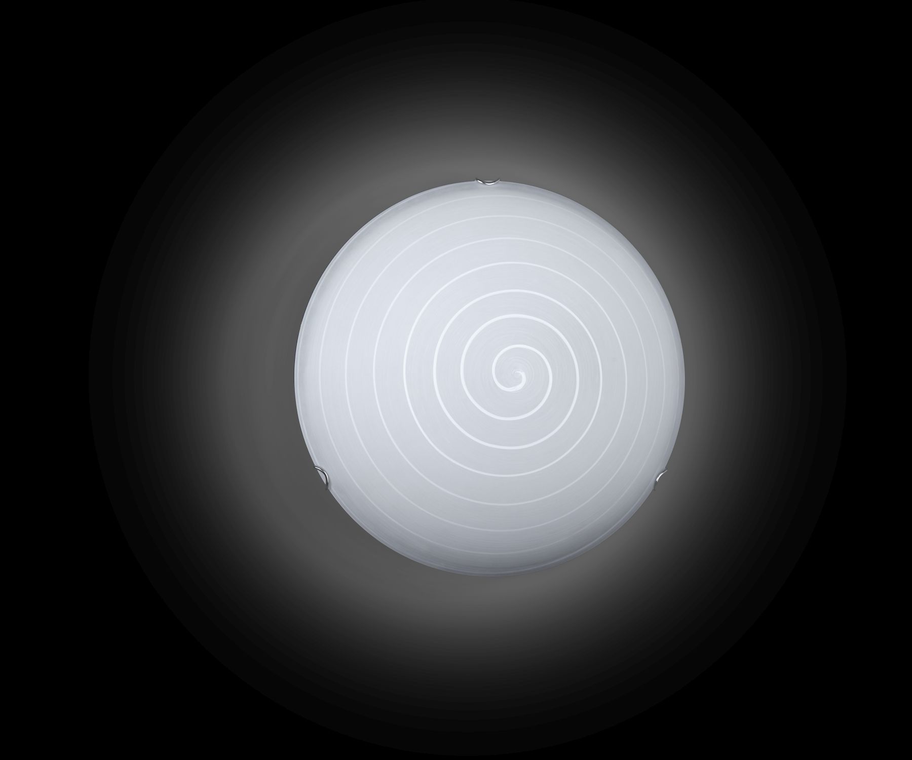 Deckenlampe rund Ø 50 cm Glas E27 Weiß blendarm LUCA