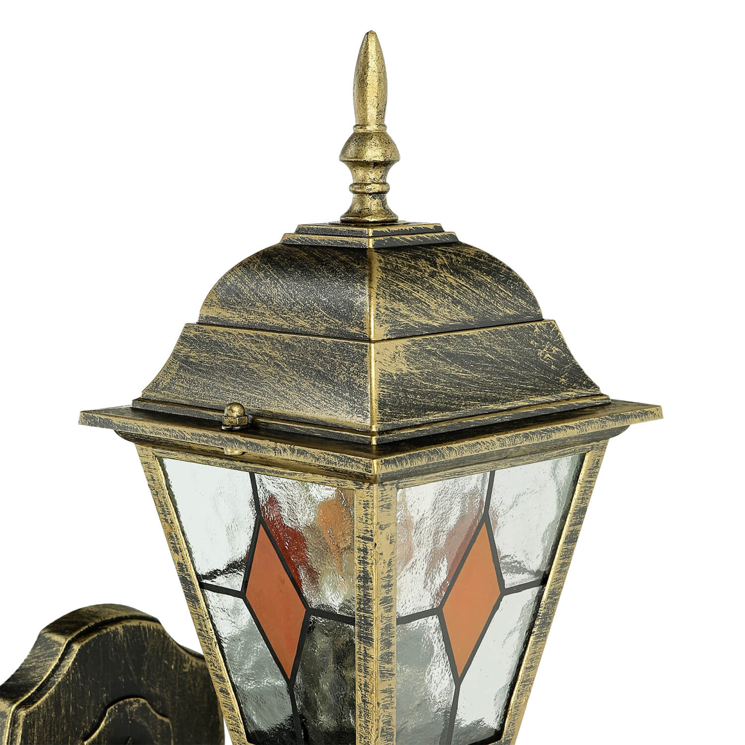 Tiffany Stil Lampe außen Gold Antik E27 SALZBURG