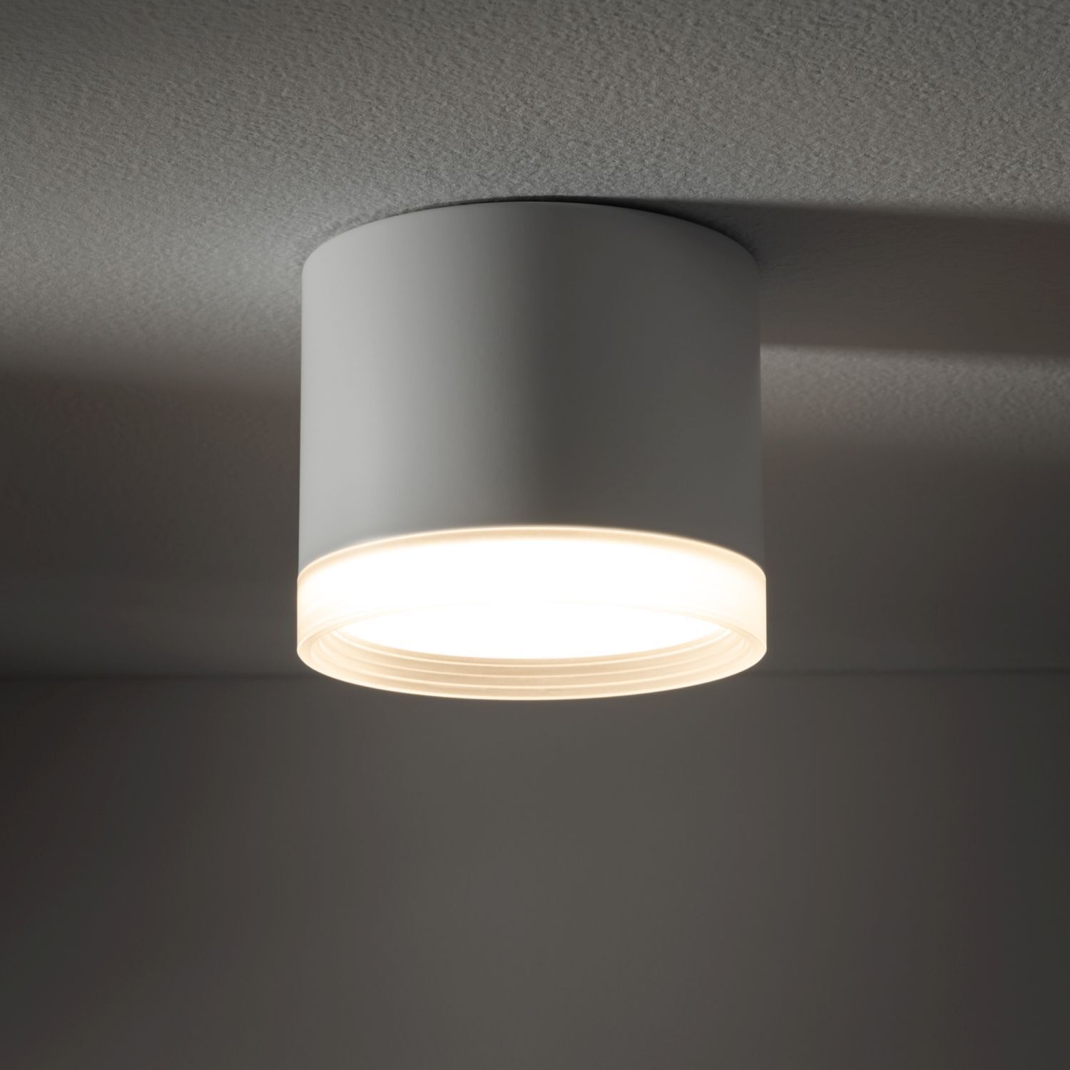 Deckenspot Ø 8,5 cm GX53 Weiß rund klein H: 7 cm Leuchte