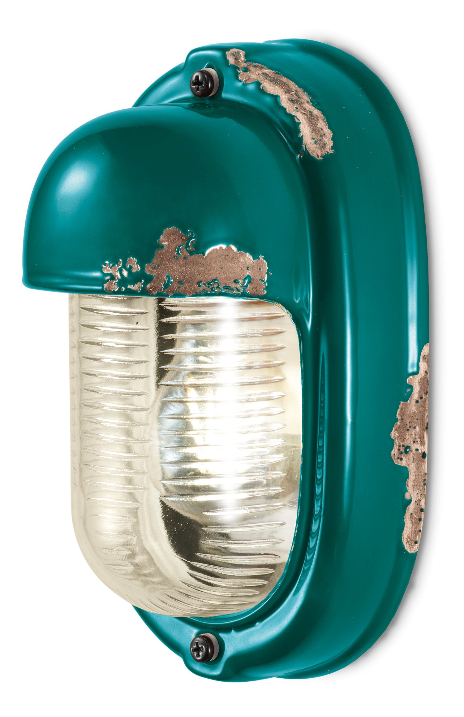 Badezimmerlampe Keramik Glas H: 24 cm E27 Maritim