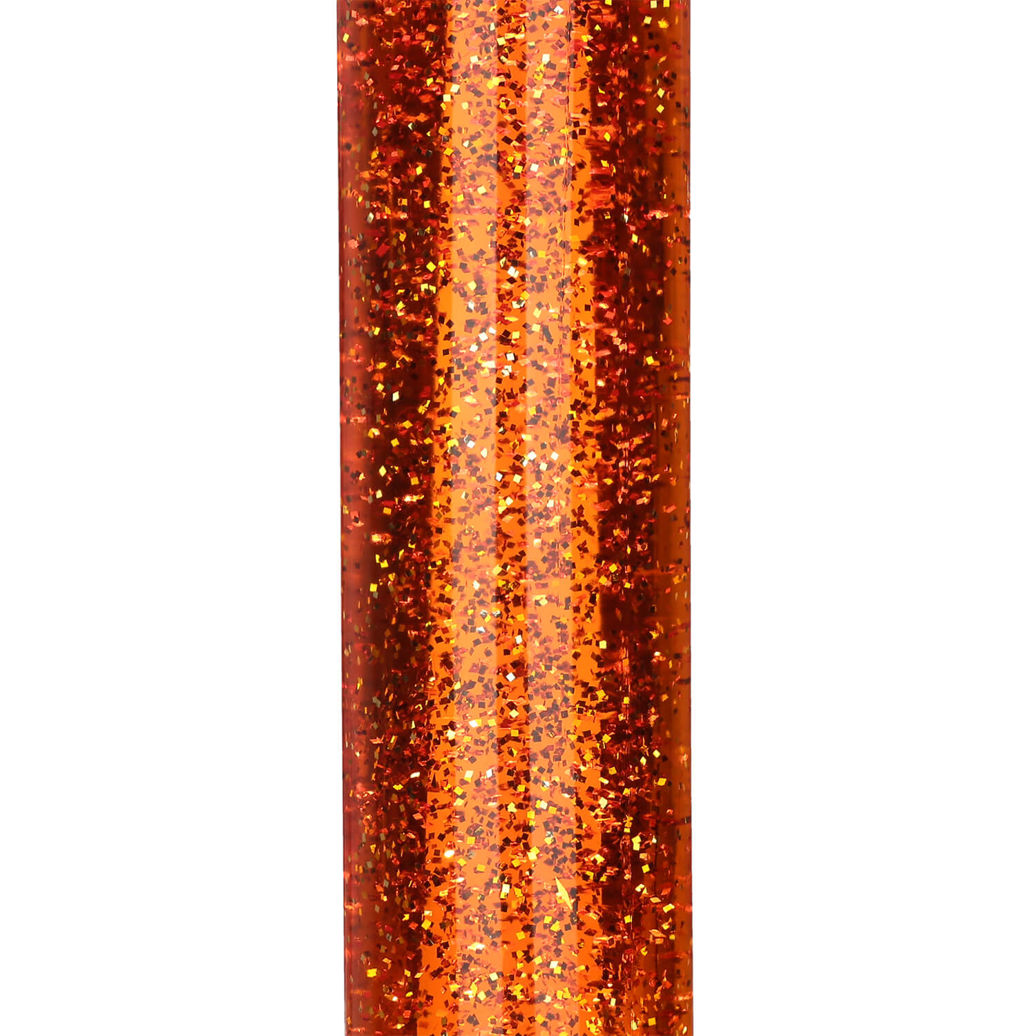 Retro Lavalampe Glitter Orange rund Ø13cm YVONNE