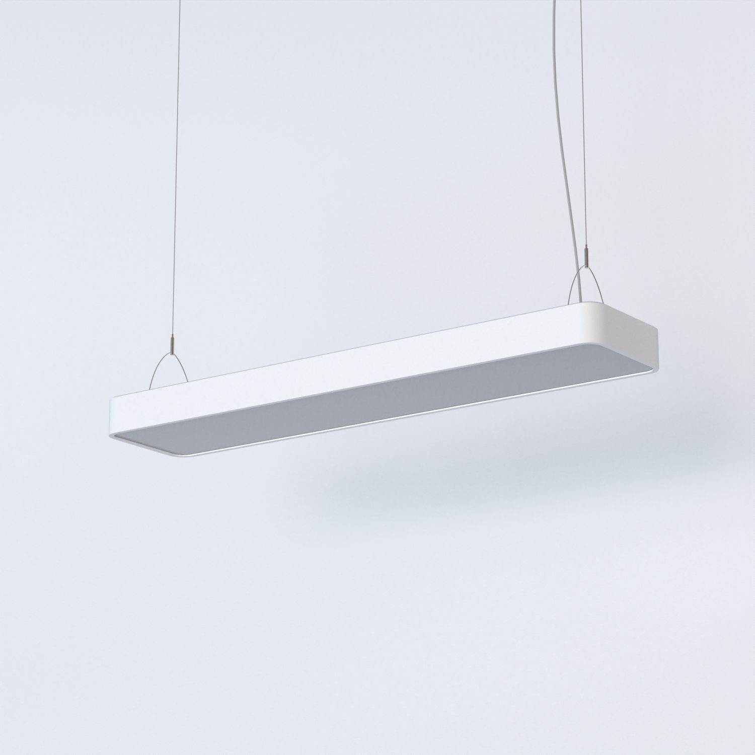 Pendelleuchte Weiß T8 LED mit 3000 K warmweiß B: 93,5 cm lang