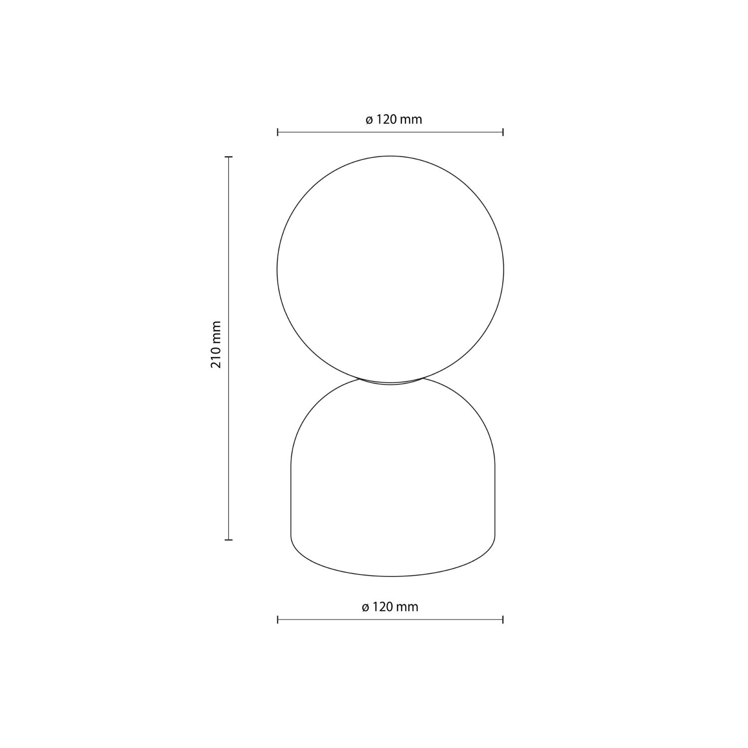 Tischleuchte Glas Metall H: 21 cm Braun Weiß G9 Kugelschirm