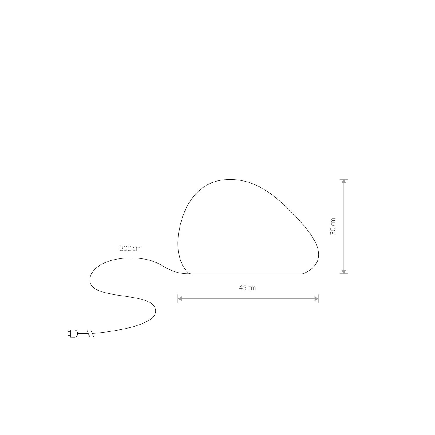 Stehleuchte außen IP44 Weiß E27 30 cm Dekolicht