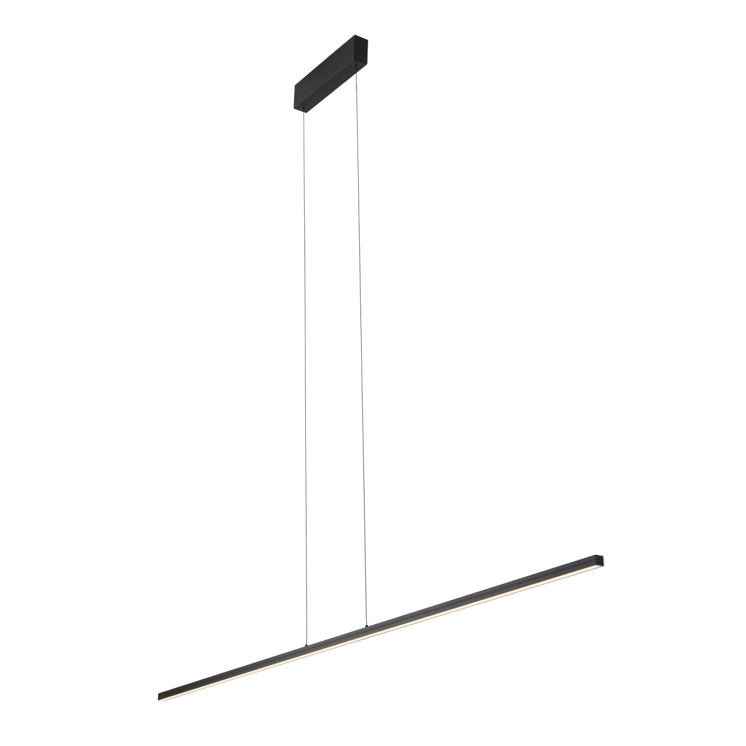 Hängelampe Esstisch LED Schwarz B: 180 cm lang