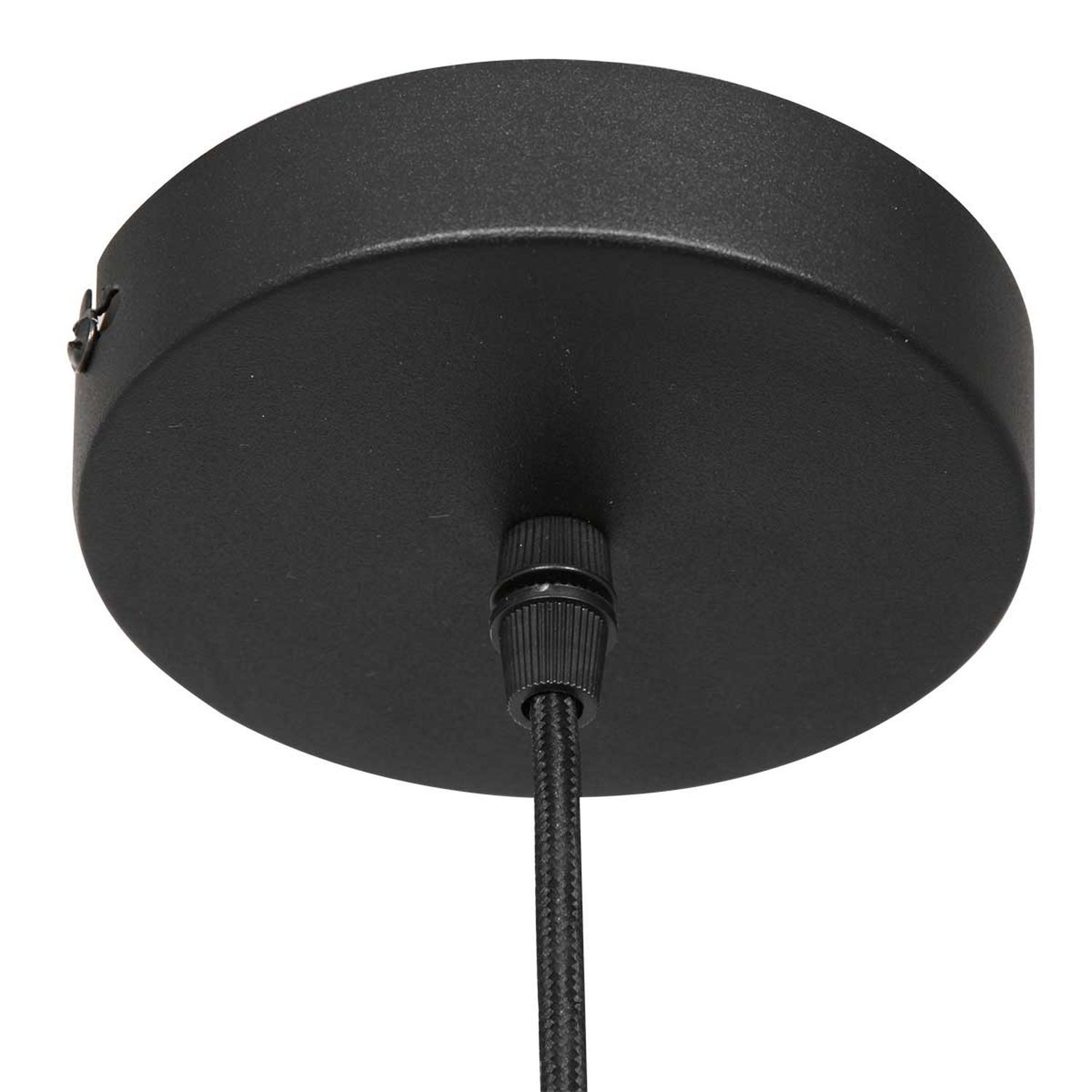 Lampe à suspendre moderne en verre gris fumé E27 Ø20 cm rond