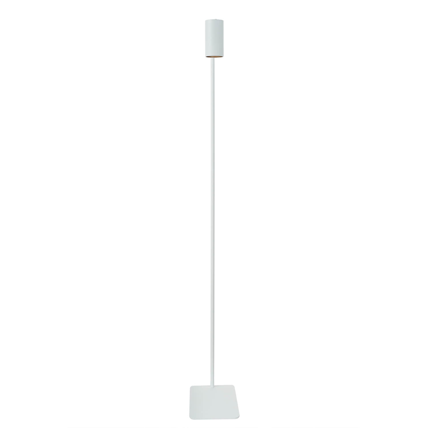 Petit lampadaire Blanc 124cm Moderne flexible GU10 Métal