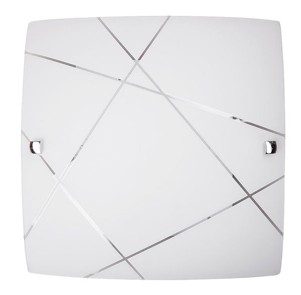Deckenlampe Weiß Glas B:30cm wohnlich E27 Zeitlos