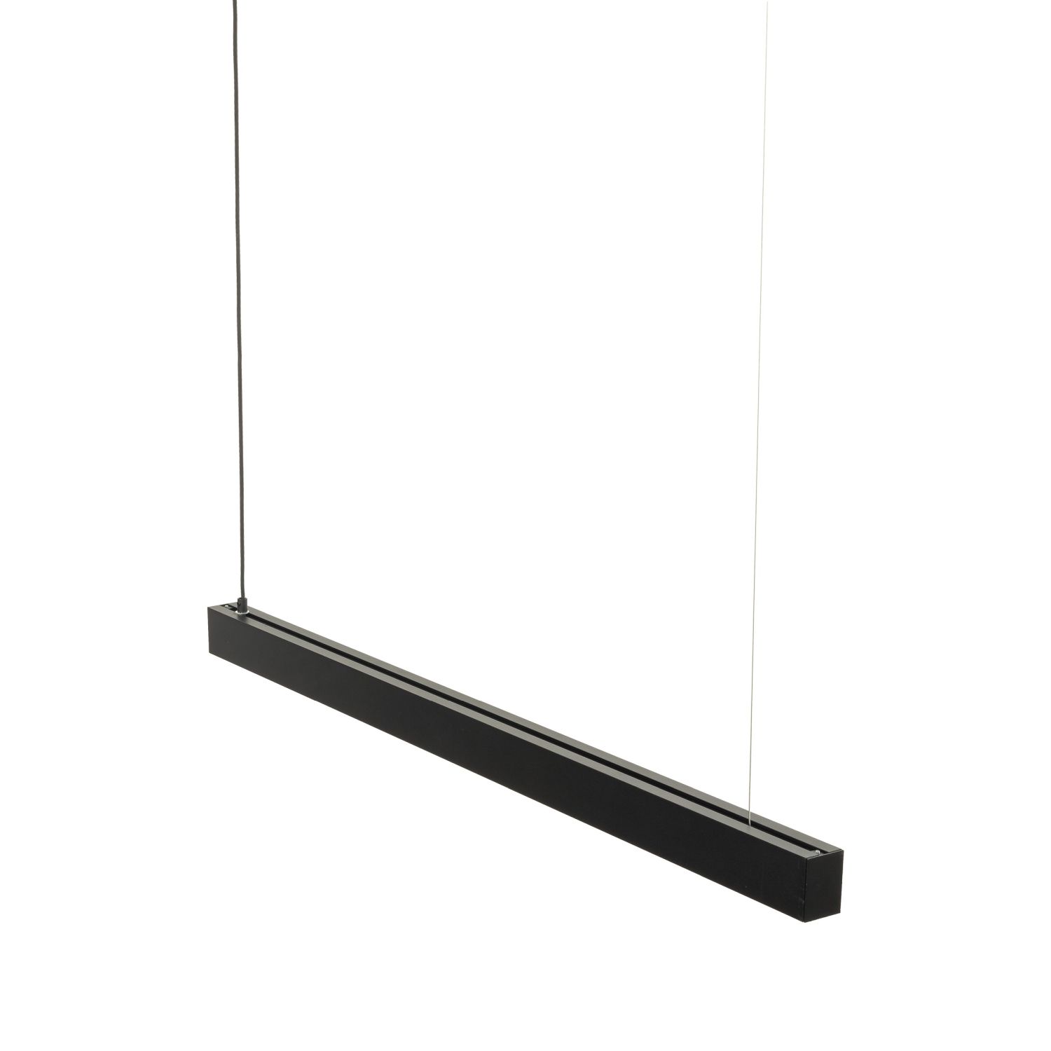 Lampe LED à suspendre noire 112,5 cm de long 4000 K métal BLAKE