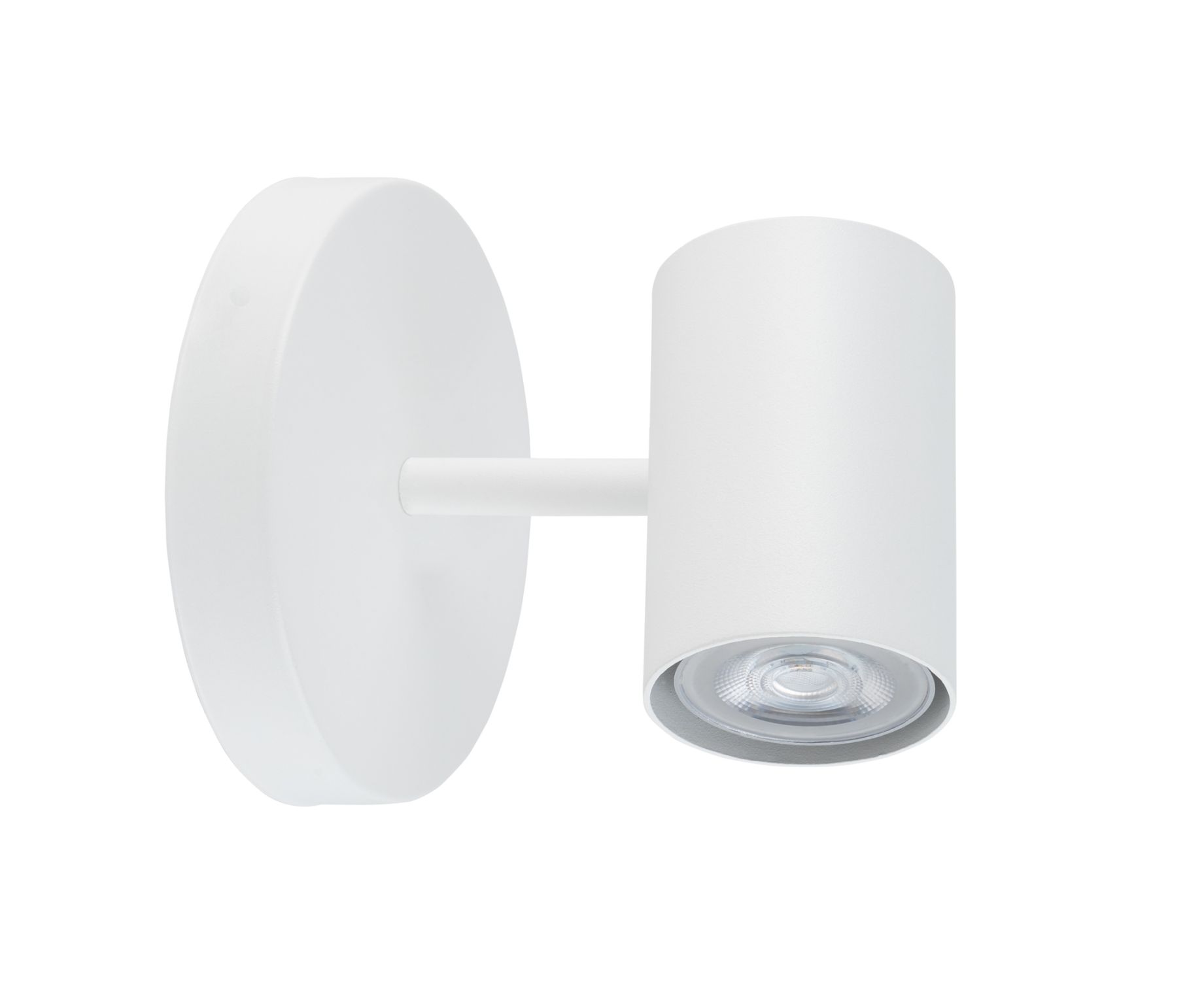 Wandlampe Weiß Metall Zylinder B:10 cm GU10 schmal