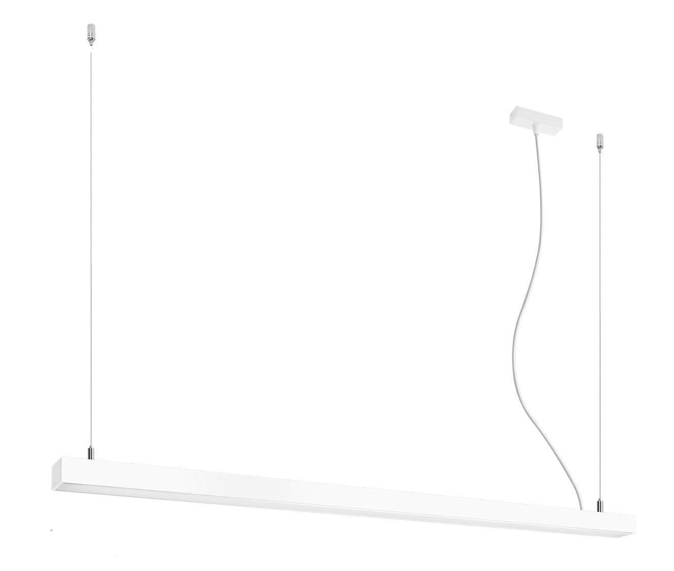 LED Hängelampe Weiß 150 cm groß blendarm 4000 K