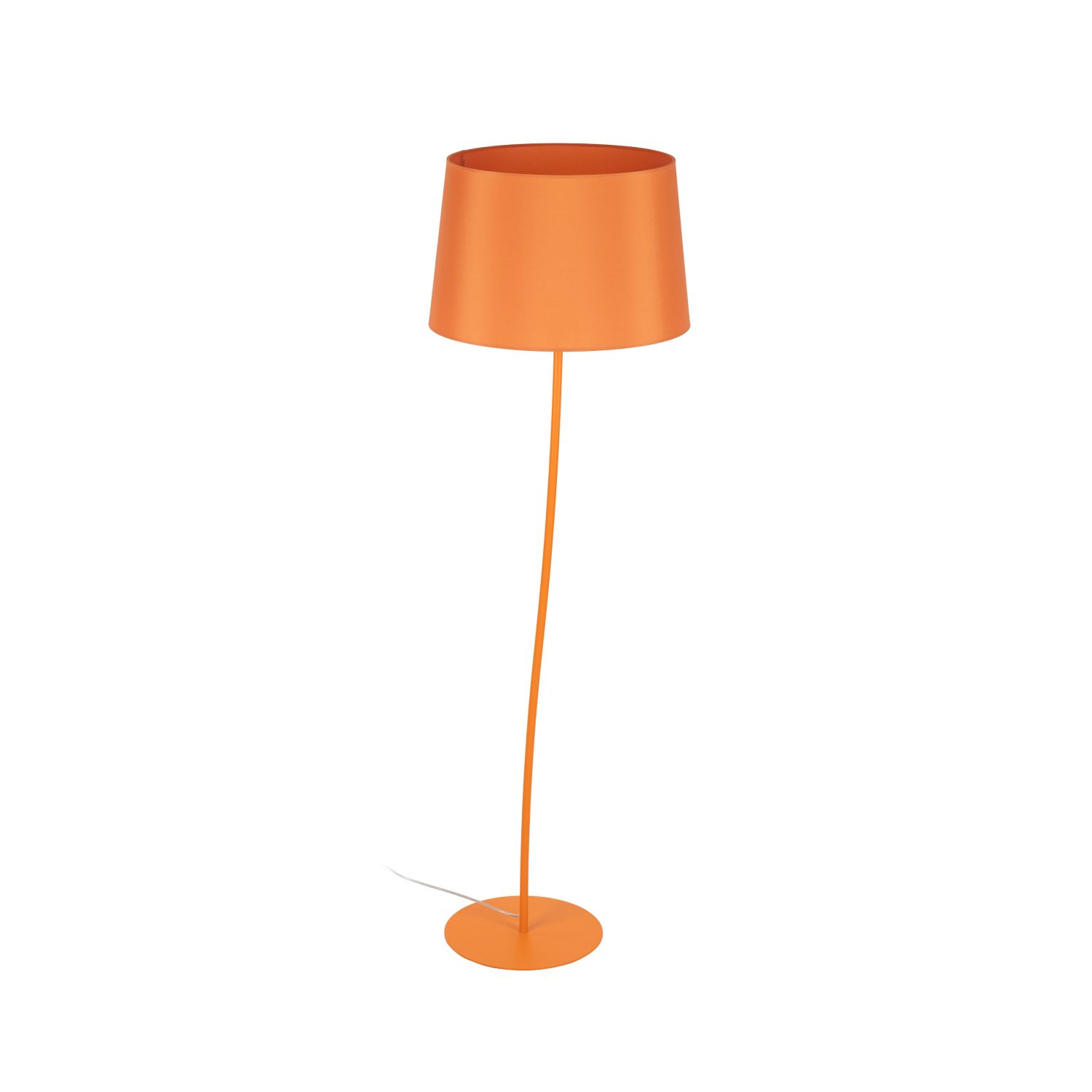 Stehleuchte Kinderzimmer Orange E27 150 cm klein Stoff Metall