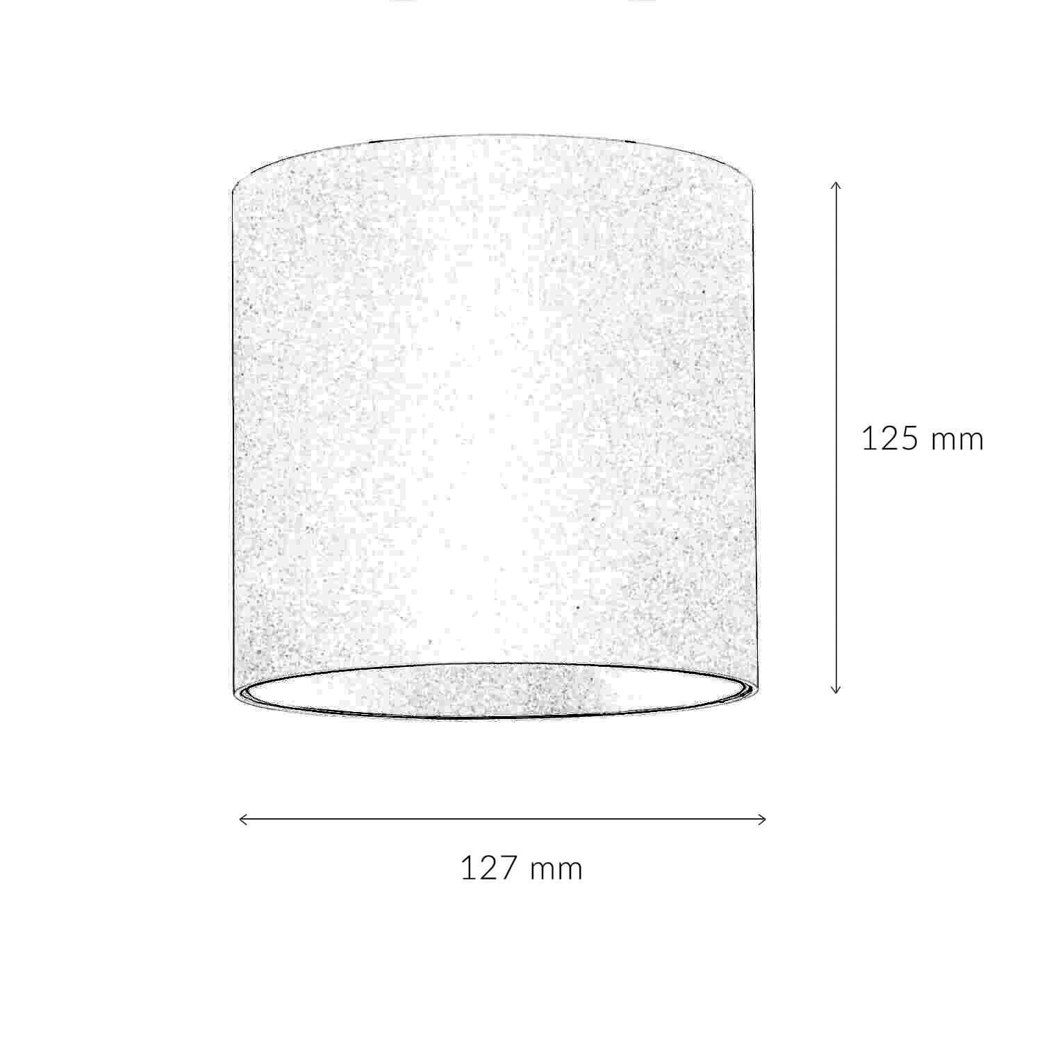 Weißer Deckenspot Metall akzentuiert Ø12,7cm GU10