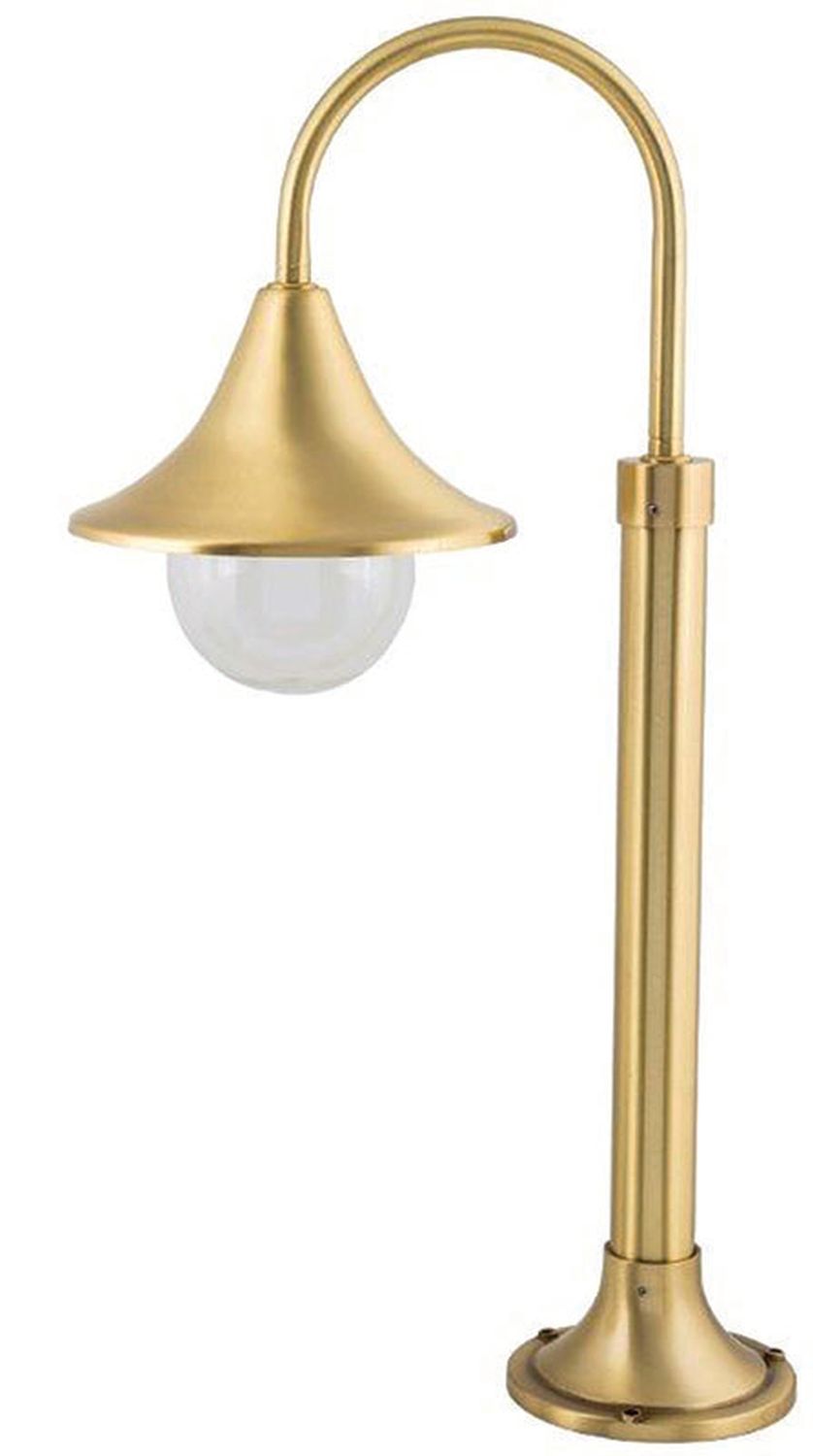 Messinglampe VOLOS Garten Weg H:65cm E27 rostfrei