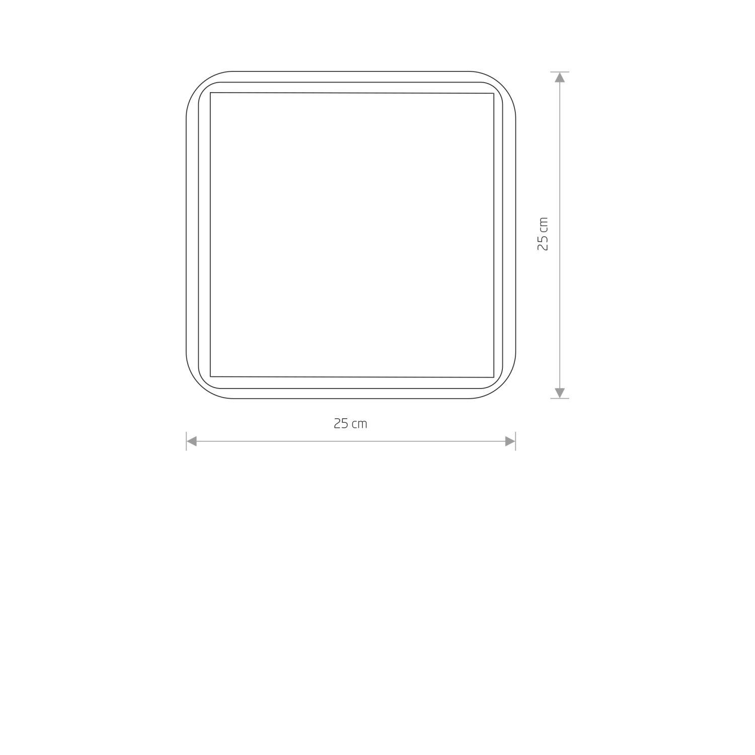 Deckenleuchte Badezimmer IP44 Weiß E27 B: 25 cm klein