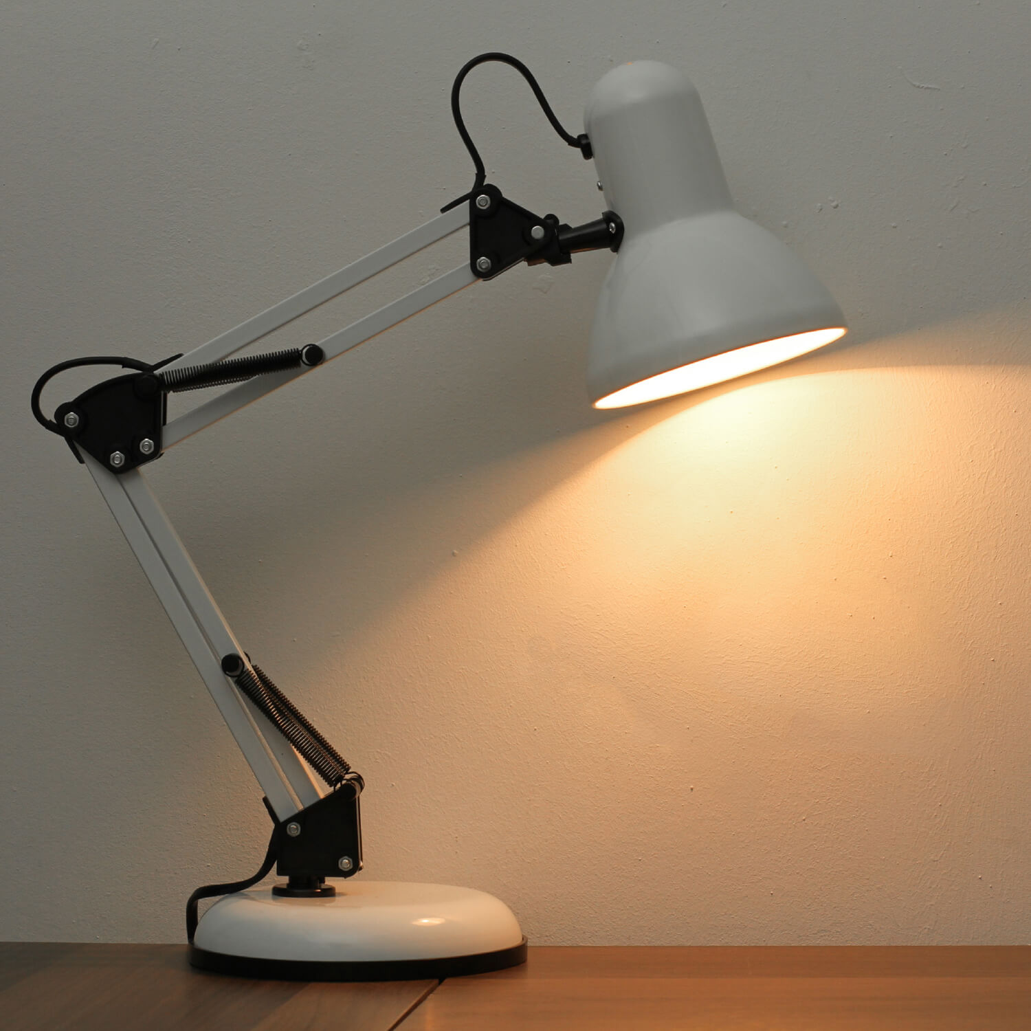 Lampe de table flexible Jens blanc