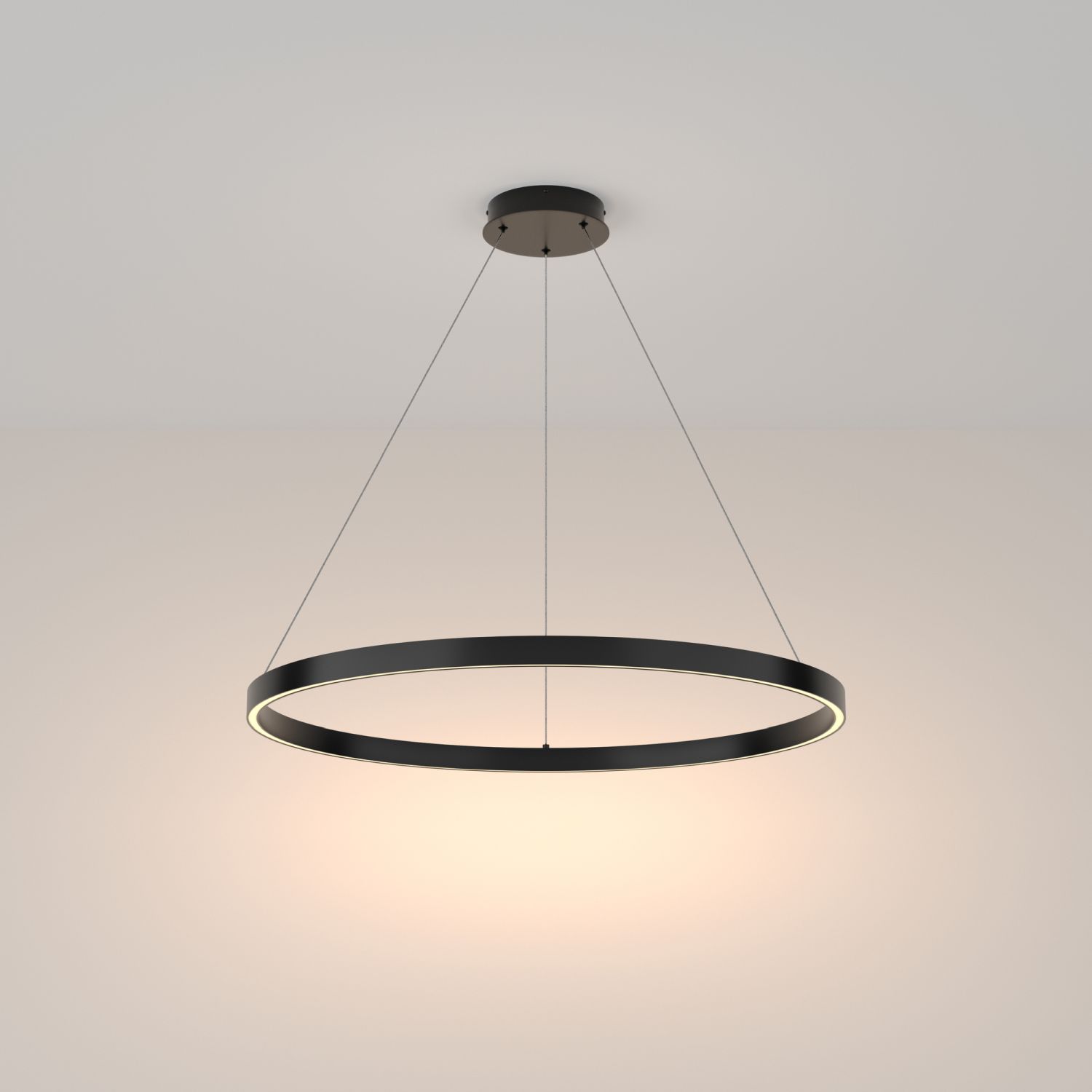 Lustre LED Aluminium D : 80 cm rond H : max. 120 cm