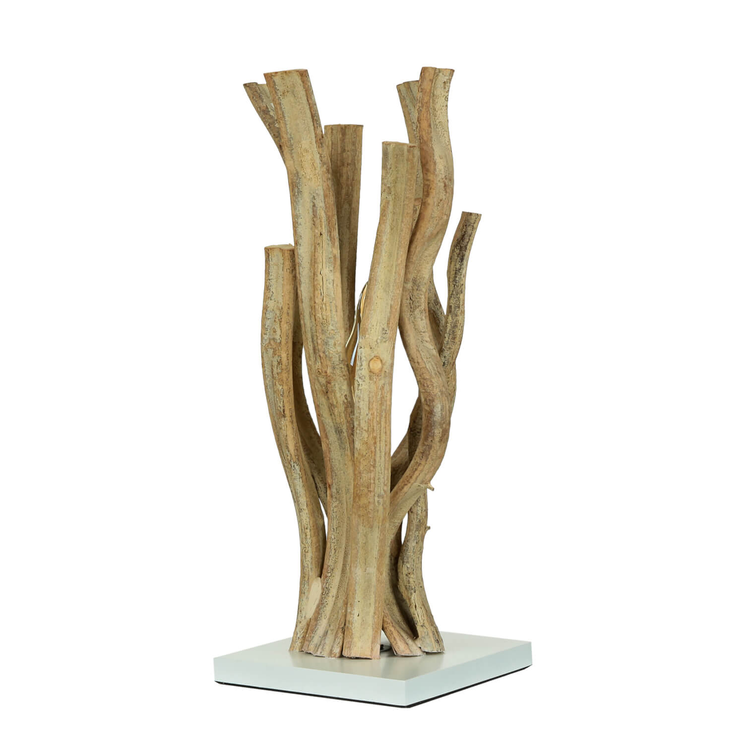 Lampe de table en bois flotté 40 cm E14 Artisanat CHUM PHAE