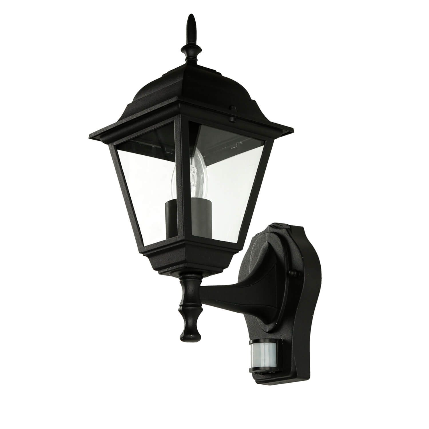 Lampe d'extérieur avec détecteur de mouvement IP44 noir TIROL