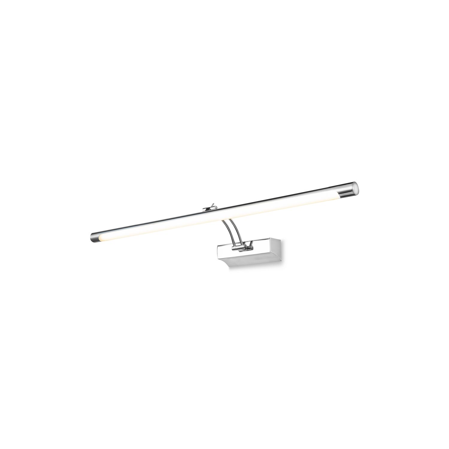 Lampe à tableau LED métal L : 72 cm chromé allongé 1200 lm