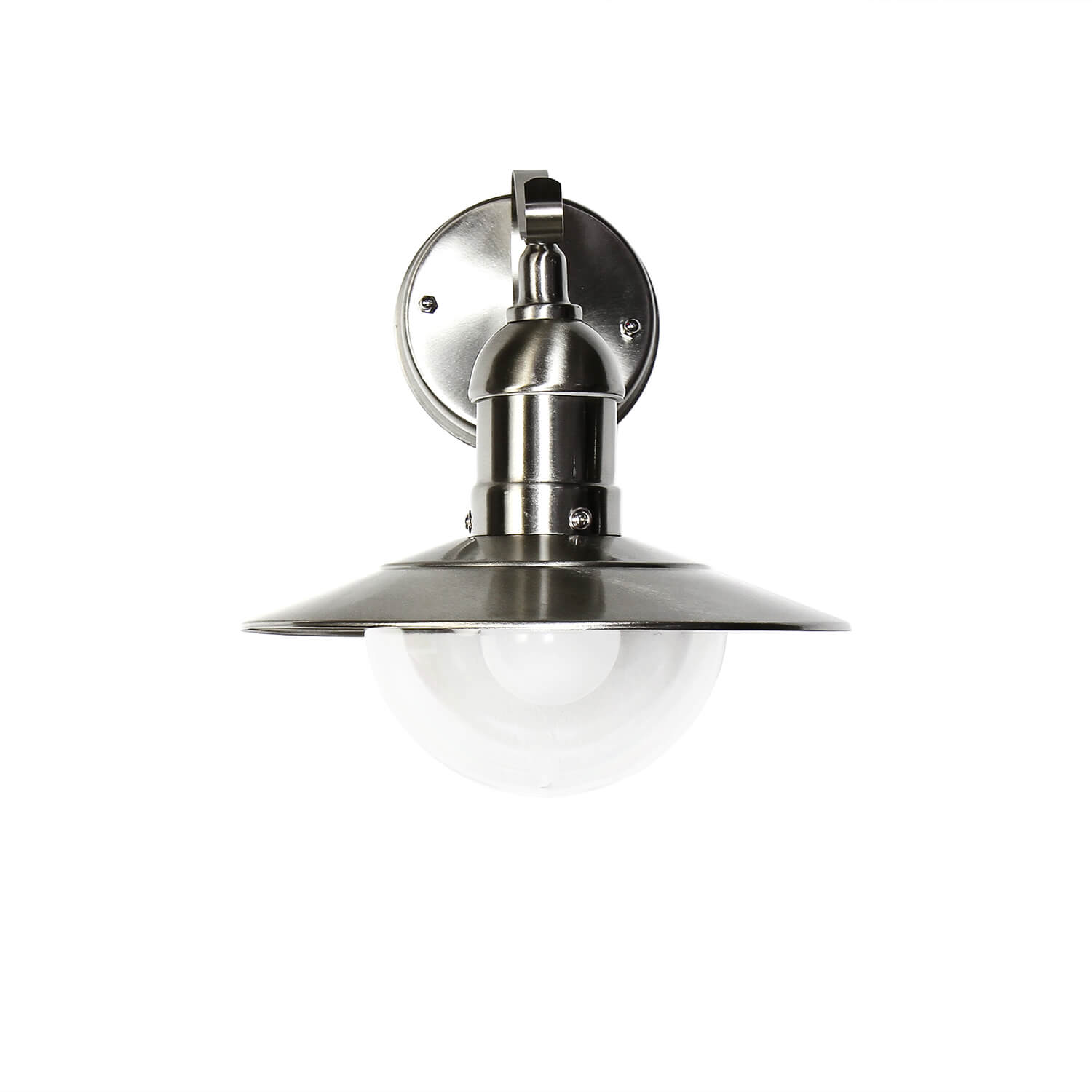 Wandlampe außen IP44 in Silber maritimes Design OSLO