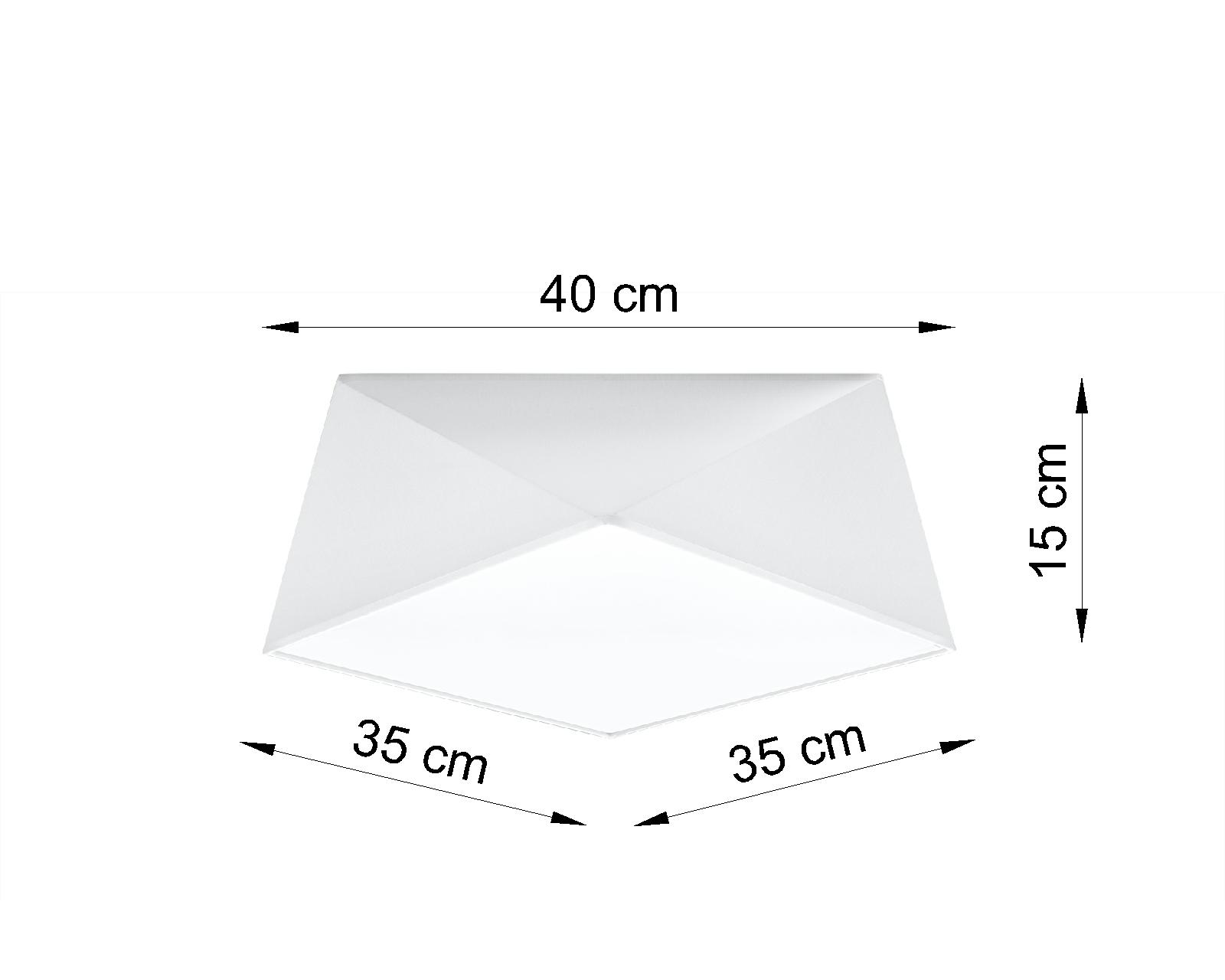 Deckenleuchte Weiß B:40cm geometrisch E27 Schlafzimmer