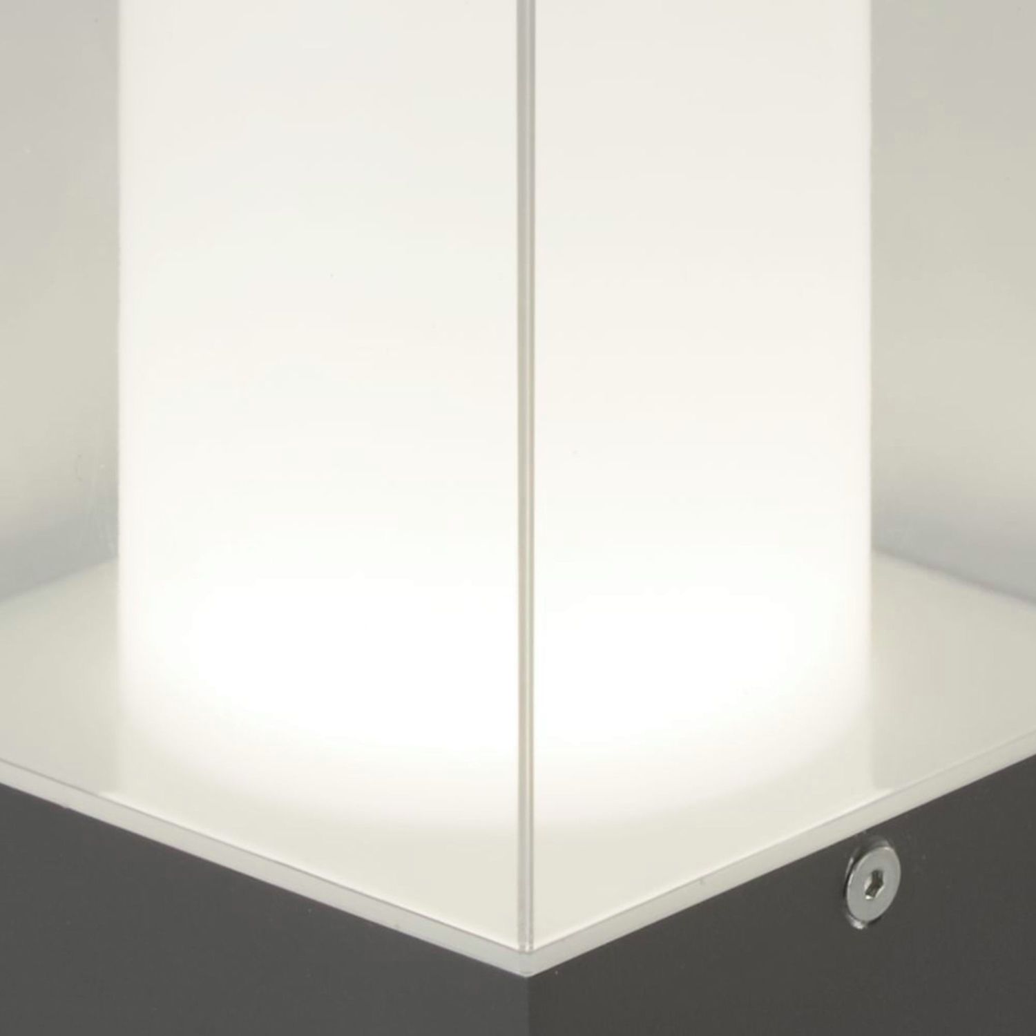 Außenlampe Wand Bewegungsmelder IP44 Grau Weiß eckig E27