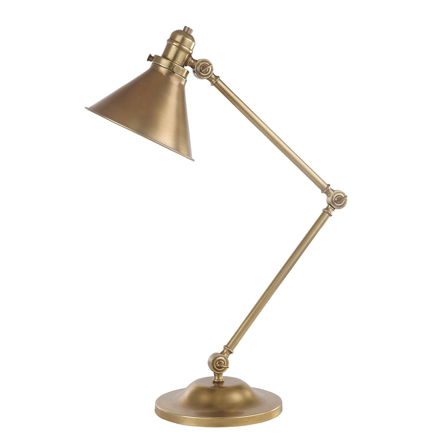 Lampe de bureau ISMENE laiton H:66cm Lampe