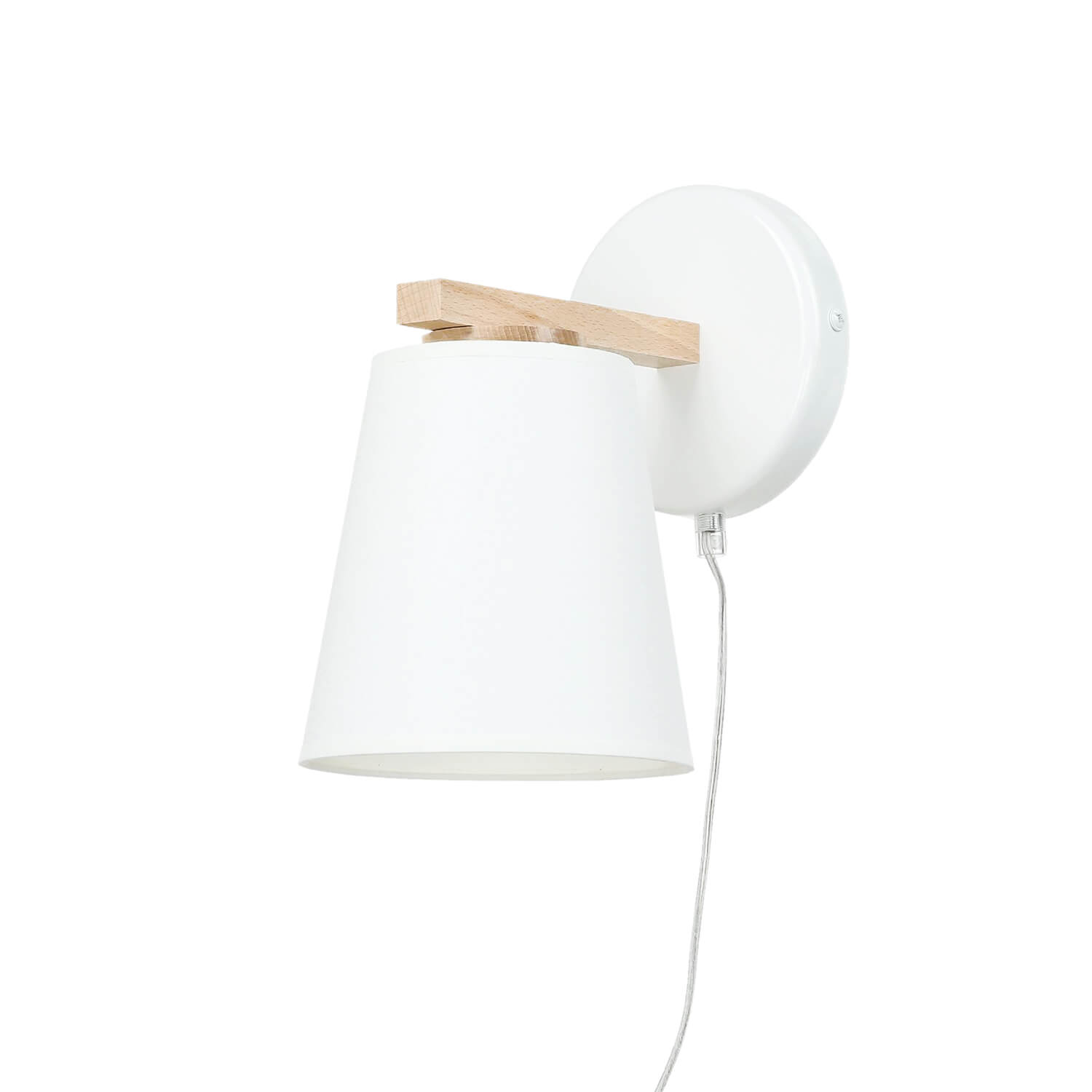 Wandlampe mit Kabel Schalter Skandinavisch Weiß