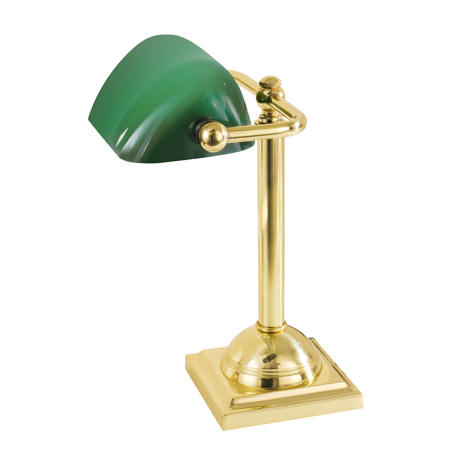 Lampe de banquier or 24 carats en laiton véritable Premium