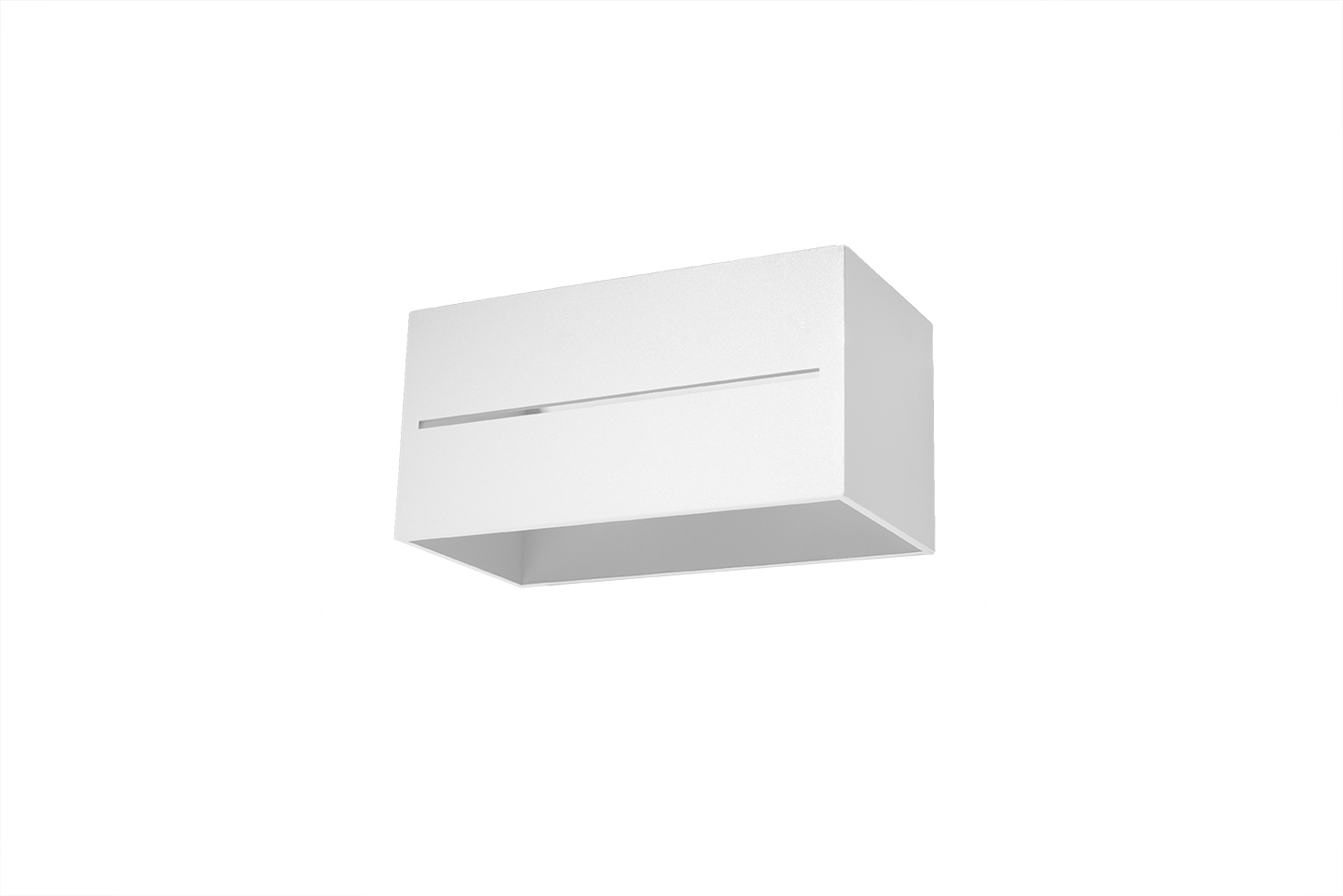 Weiße Wandleuchte Aluminium eckig B:20cm 2x G9 stylisch