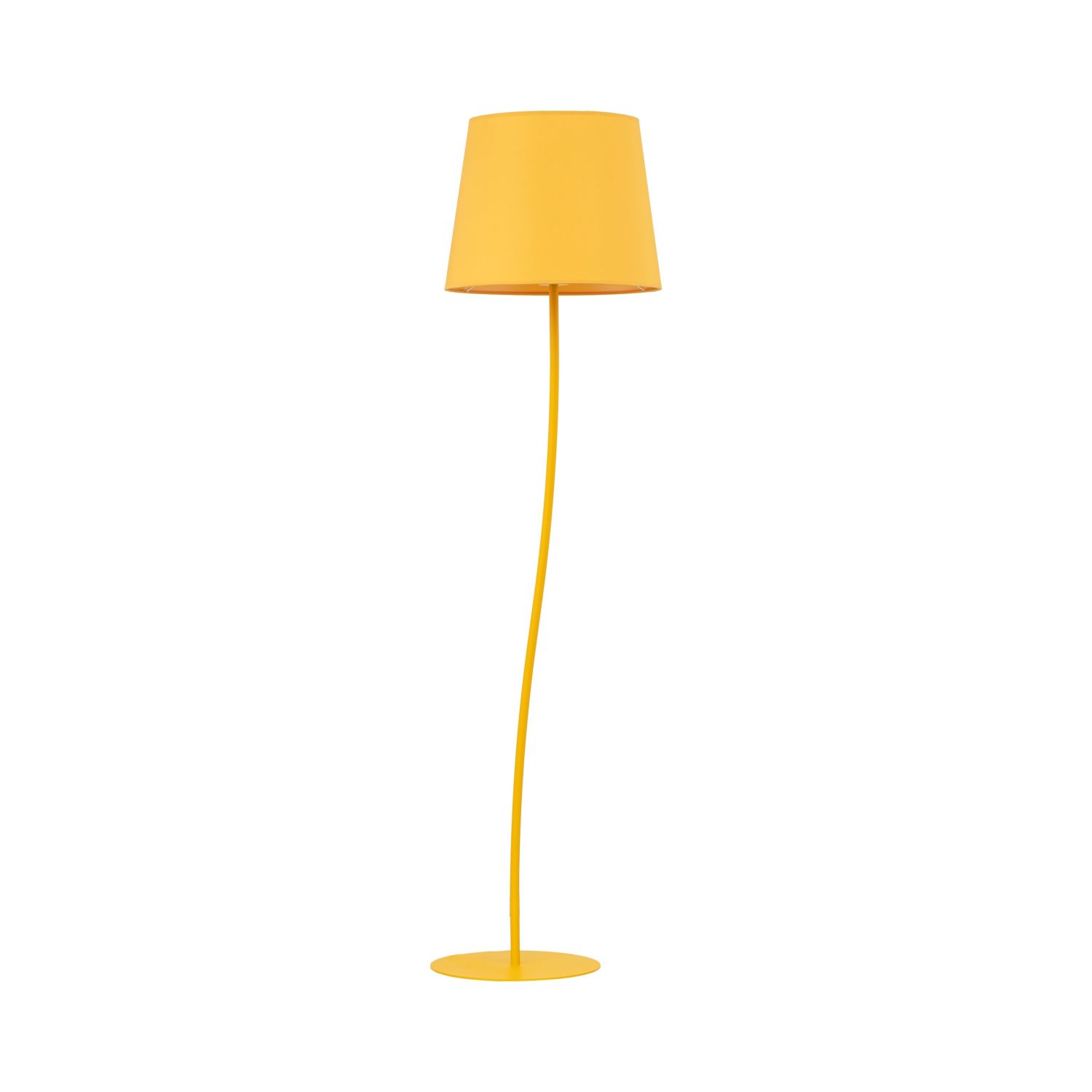 Lampe de chambre d'enfant jaune E27 150 cm petit tissu métal